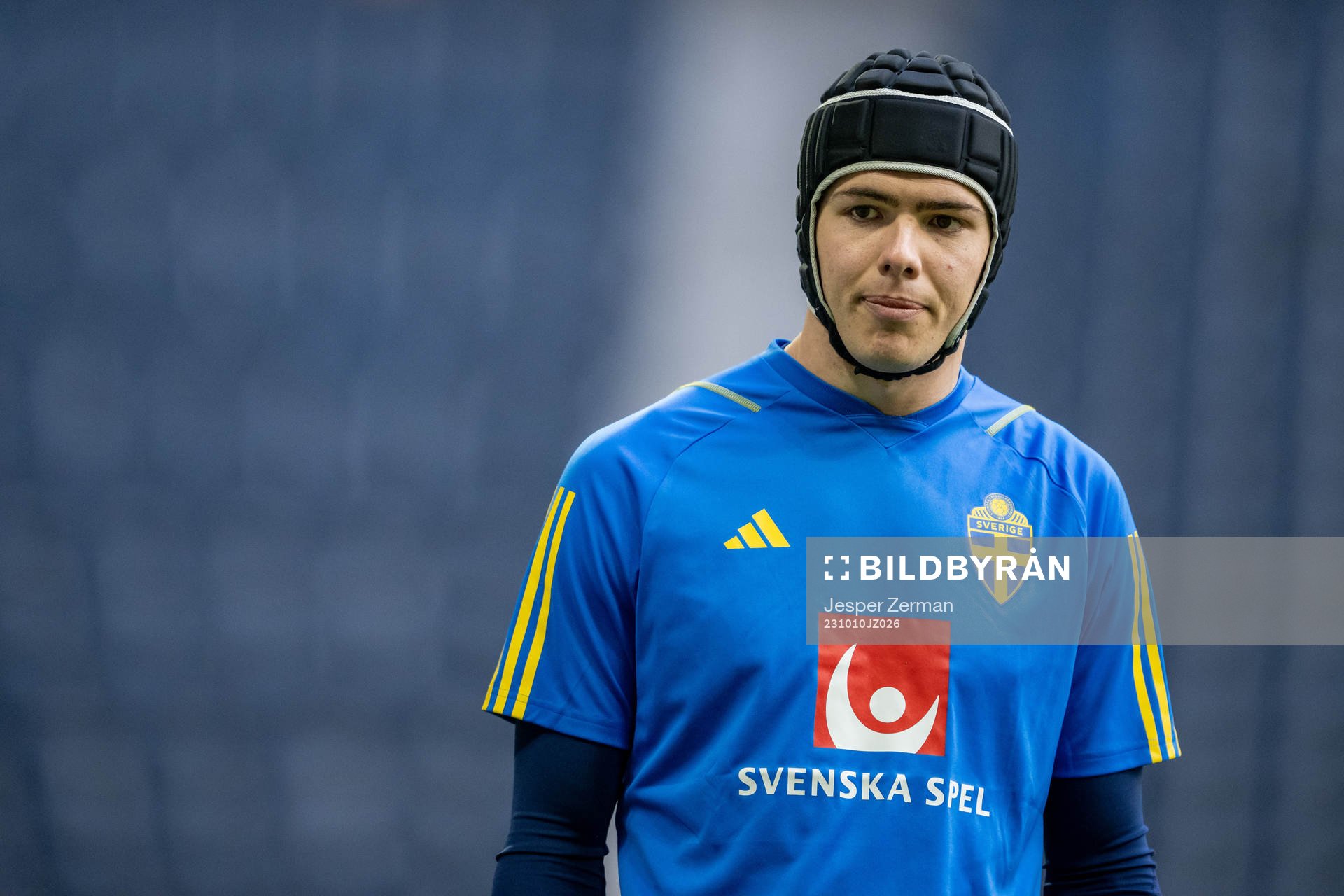 Goalkeeper Jacob Widell Zetterström of the Swedish