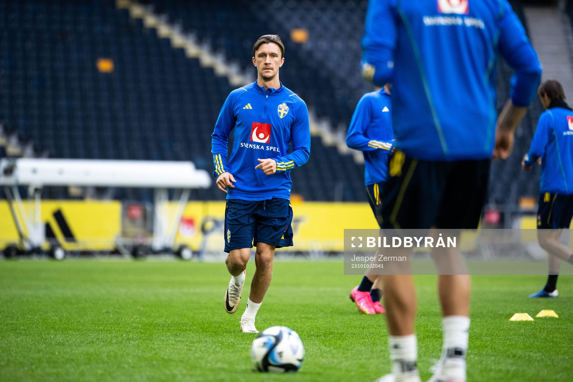 Kristoffer Olsson of the Swedish national football team at
