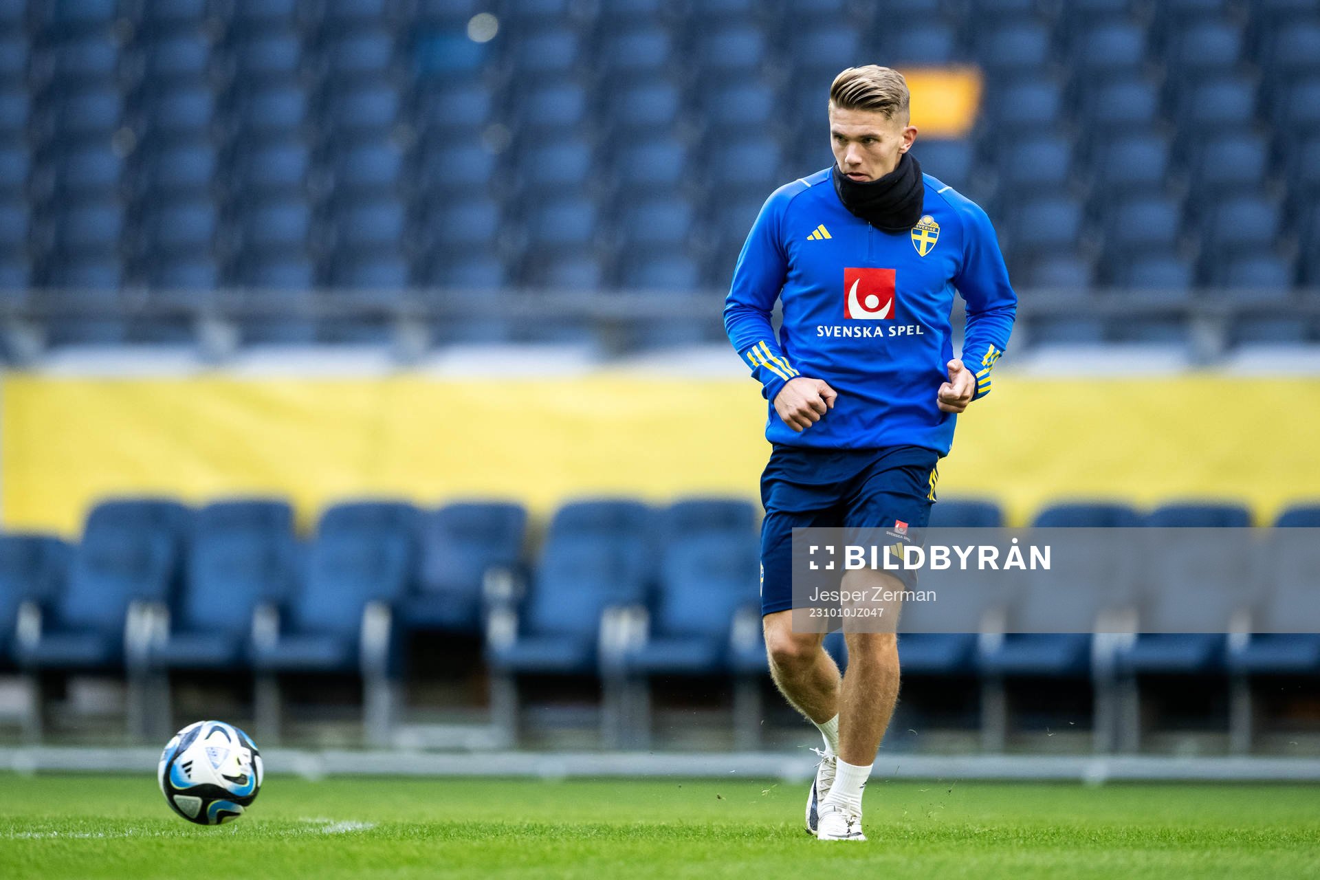 Viktor Gyökeres of the Swedish national football team at a