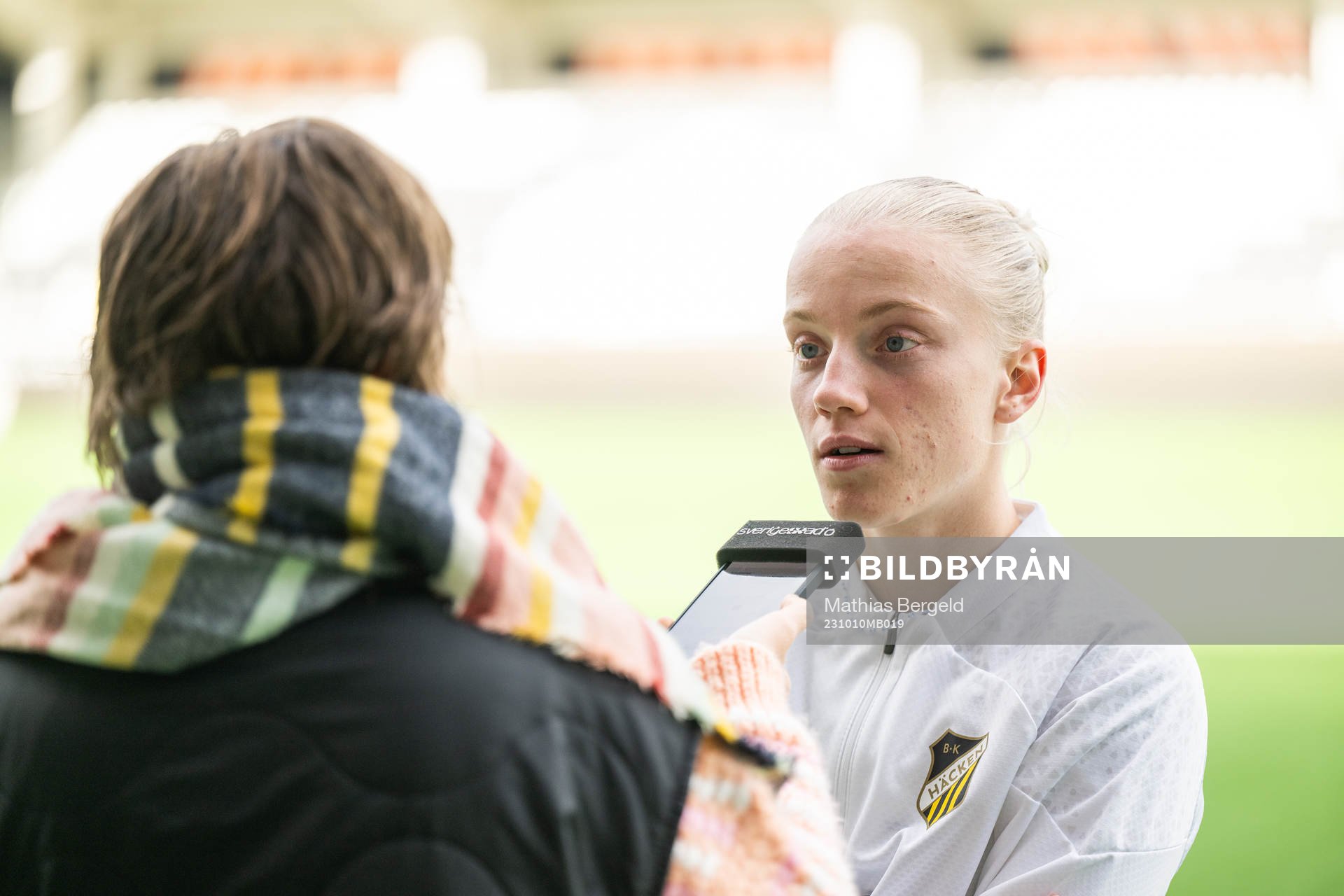 Ruby Grant is interviewed