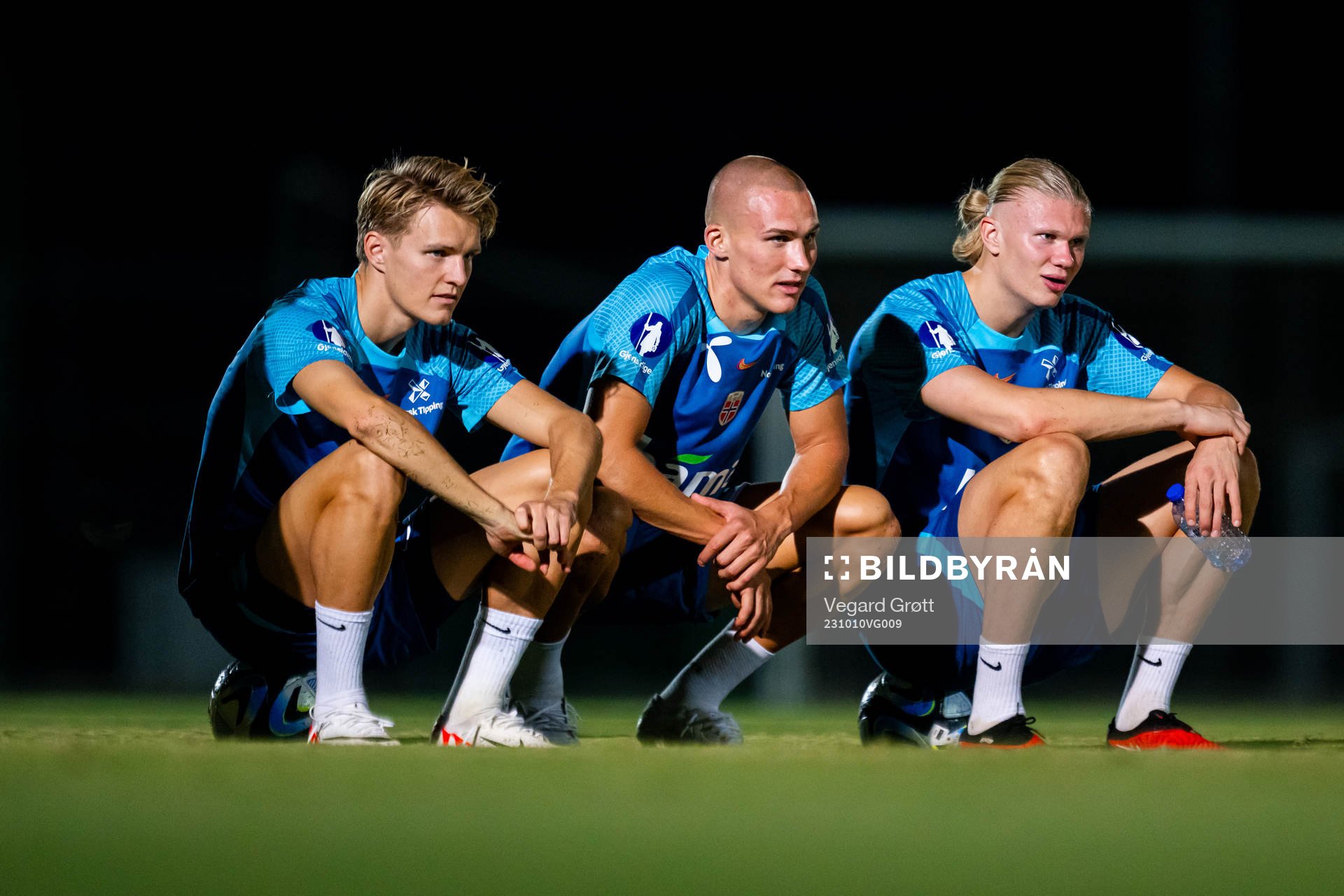 Martin Ødegaard, Leo Skiri Østigård and Erling Braut