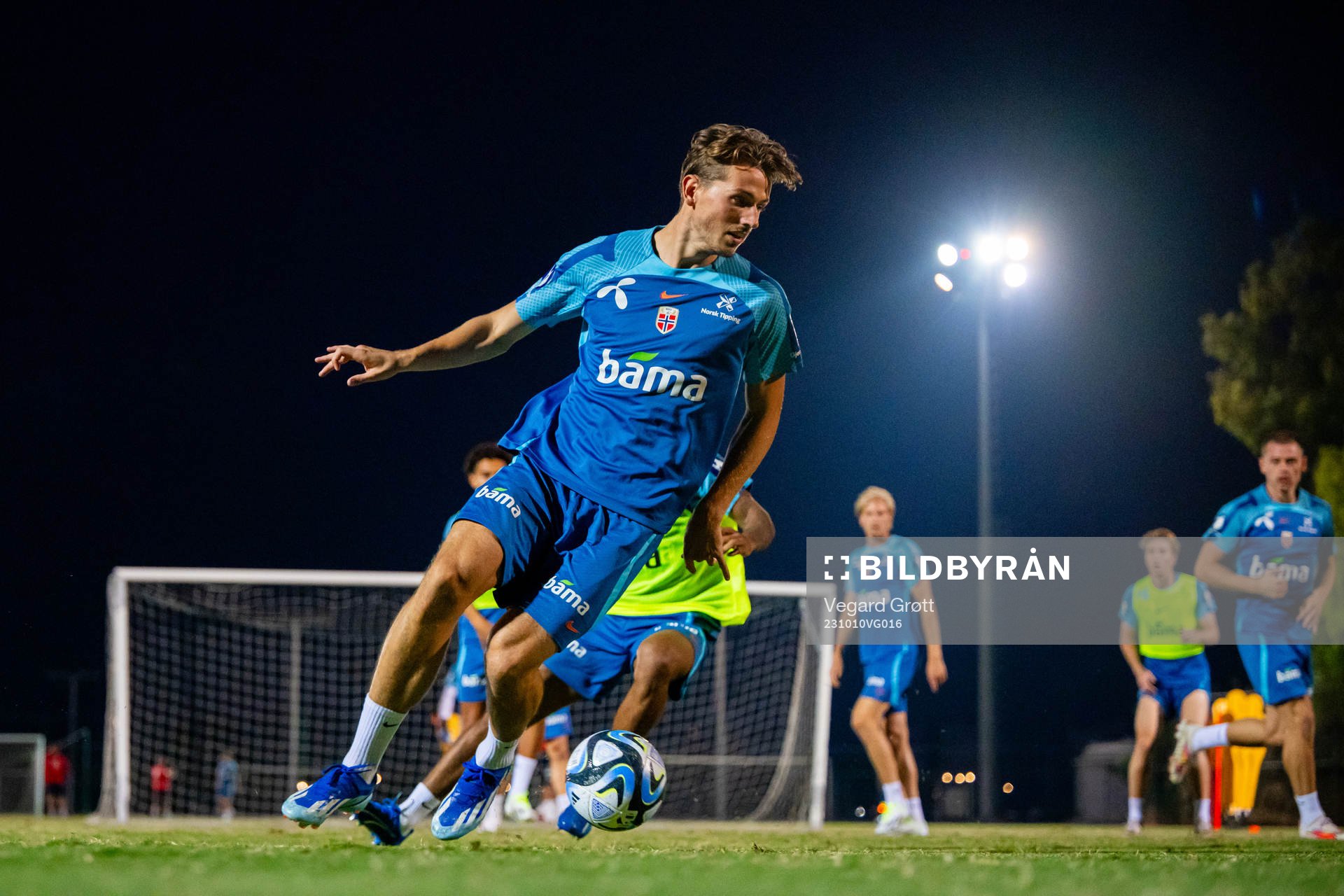 Sander Berge of the Norwegian national football team