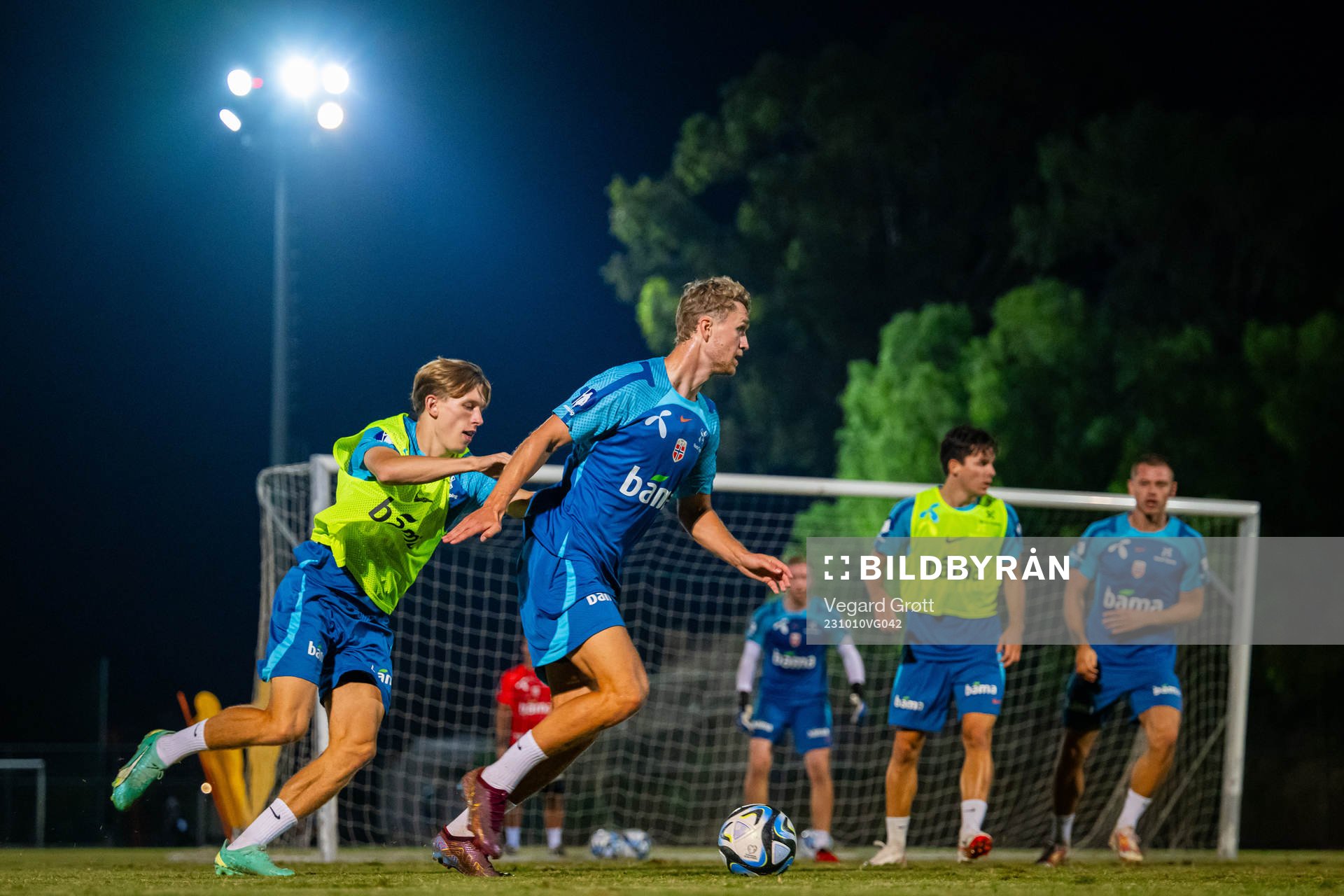 Marcus Holmgren Pedersen and Ola Solbakken of the Norwegian