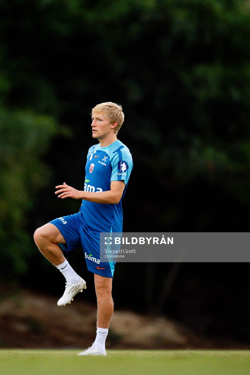 Birger Meling of the Norwegian national football team