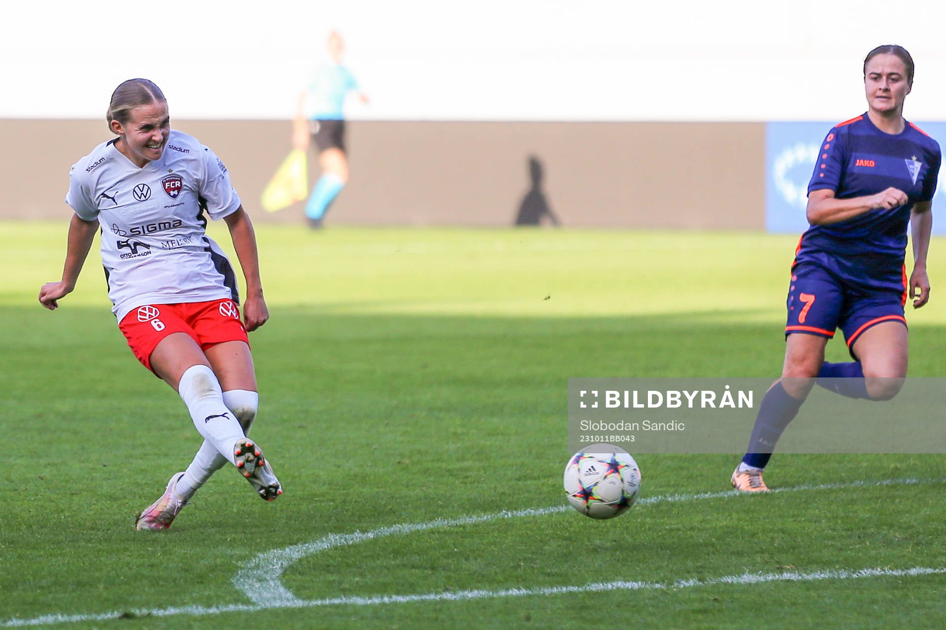 Ria Noora Minerva Öling of Rosengård scores the 1-2 goal