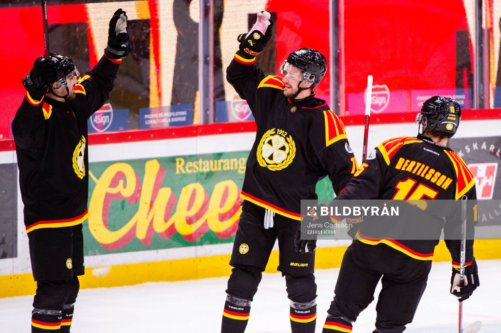 Brynäs Jack Kopacka, Miks Indrasis och Simon Bertilsson