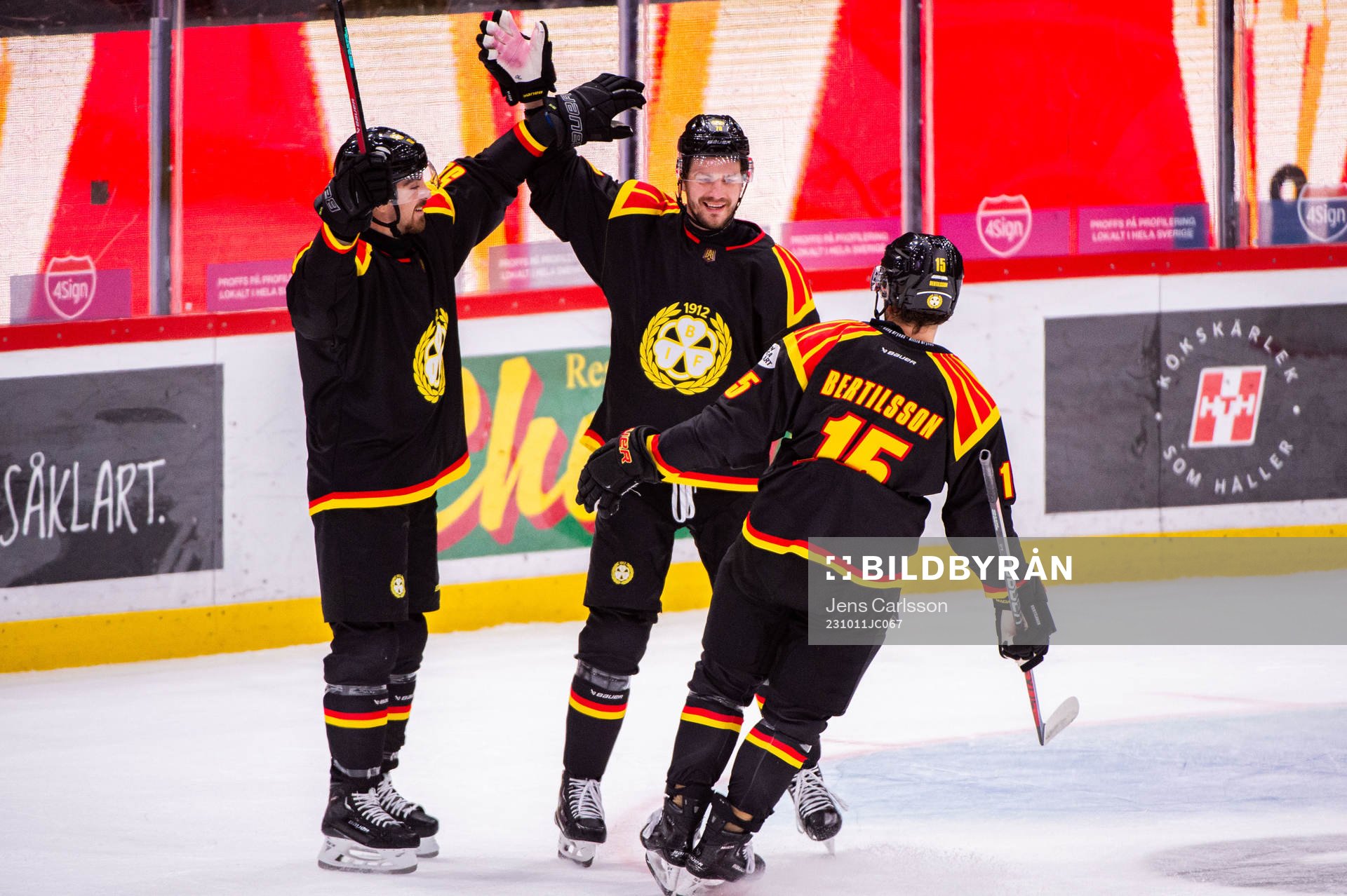 Brynäs Jack Kopacka, Miks Indrasis och Simon Bertilsson