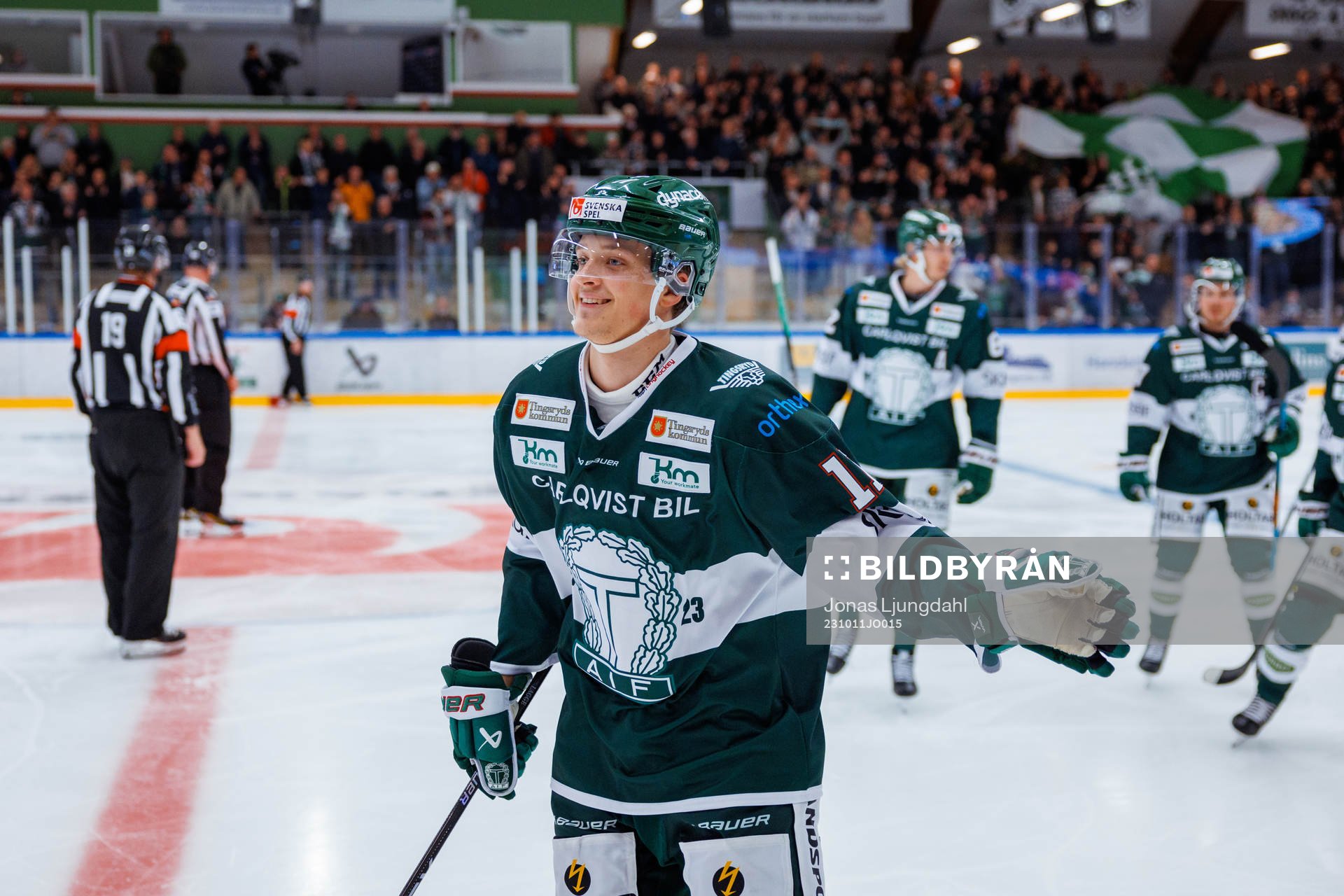 Tingsryds Lucas Lagerberg jublar