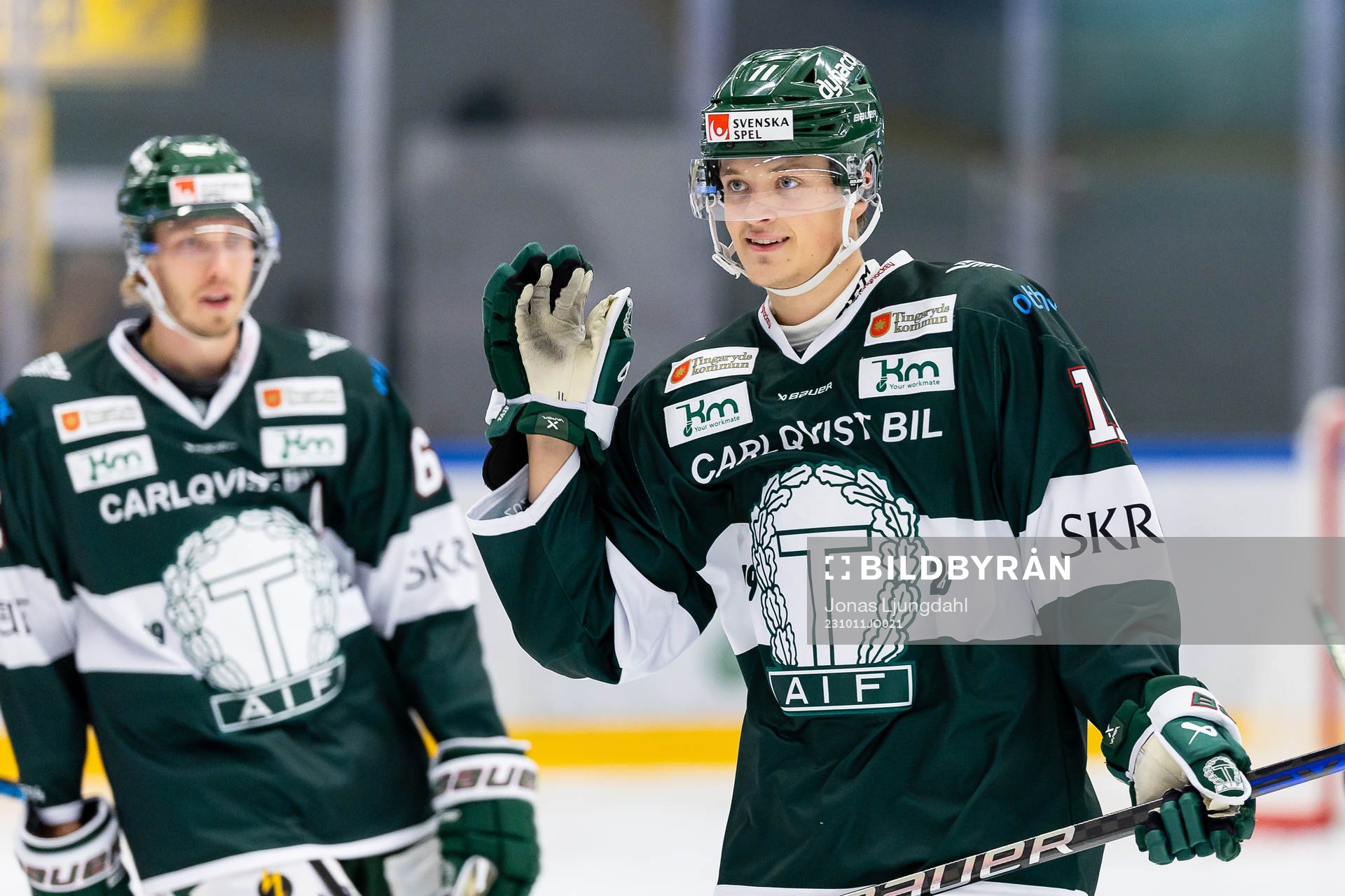 Tingsryds Lucas Lagerberg jublar