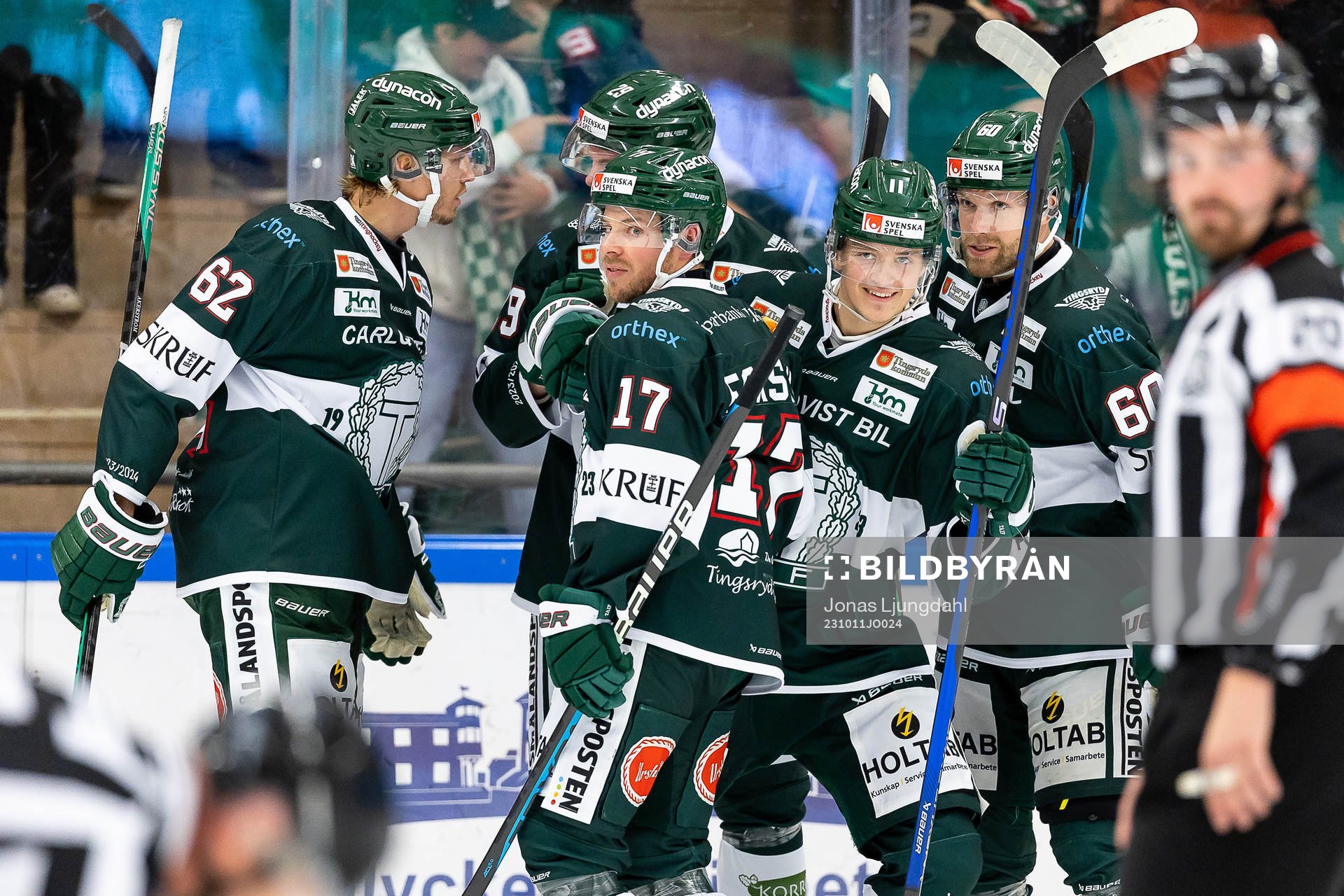 Tingsryds Emil Forslund och Lucas Lagerberg jublar