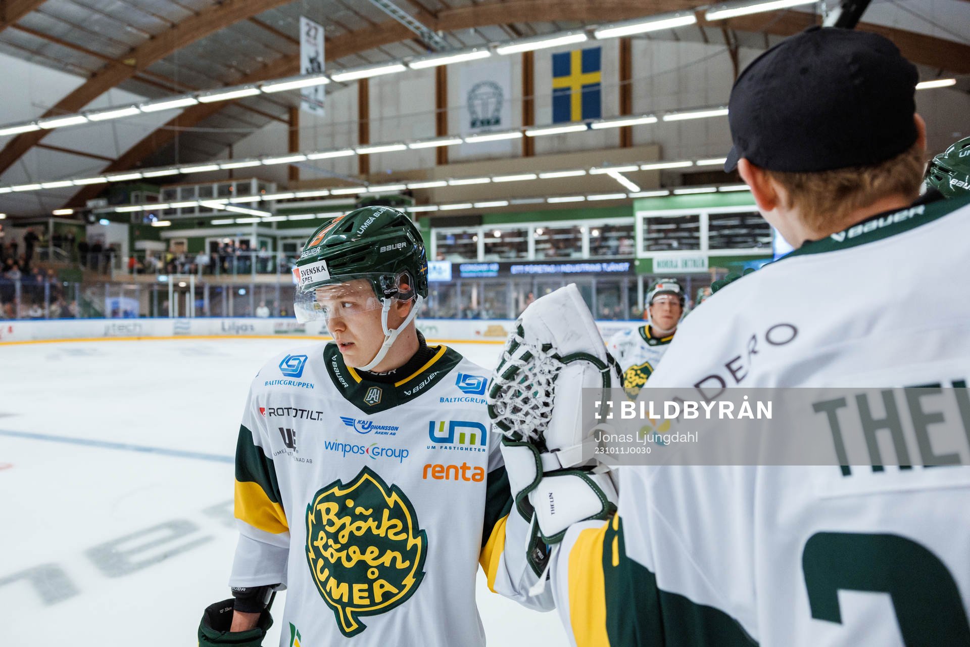 Björklövens Liam Dower Nilsson jublar