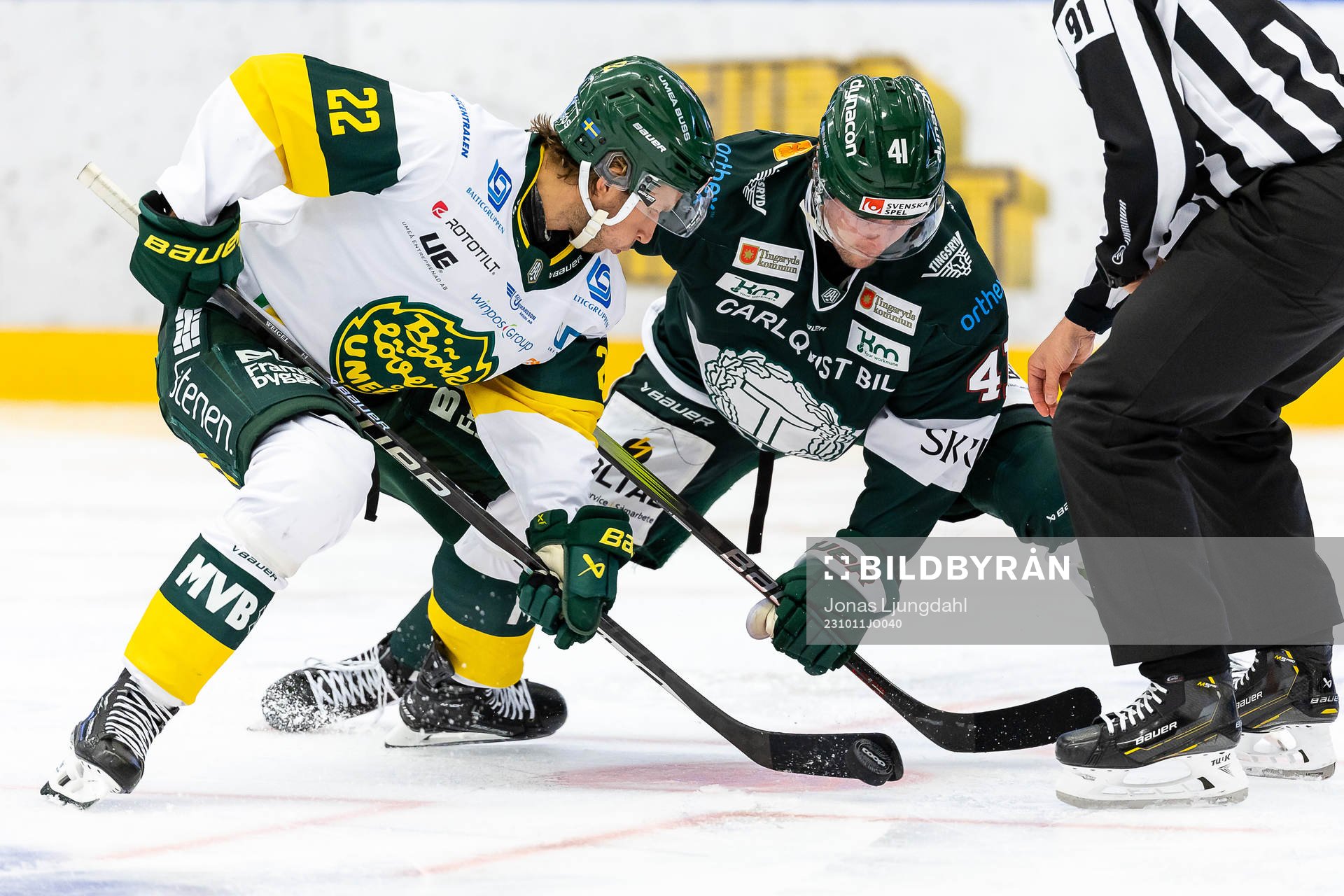 Björklövens Fredric Weigel och Tingsryds Melker Eriksson