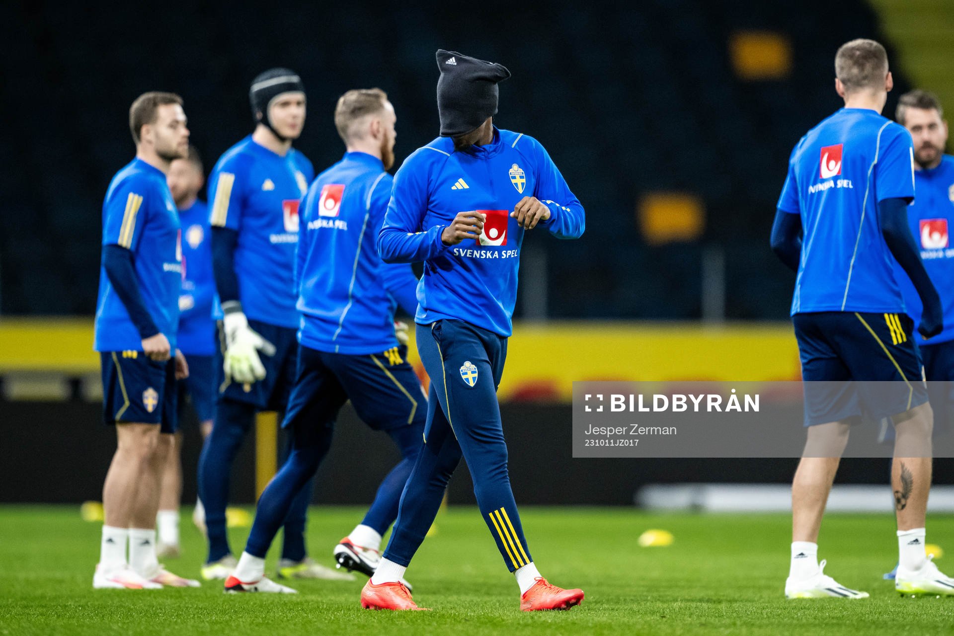 Anthony Elanga of the Swedish national football team at a