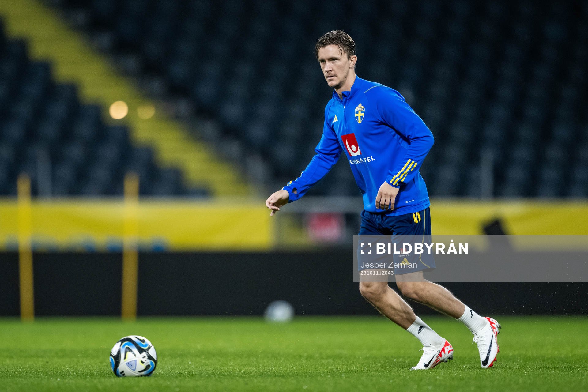 Kristoffer Olsson of the Swedish national football team at
