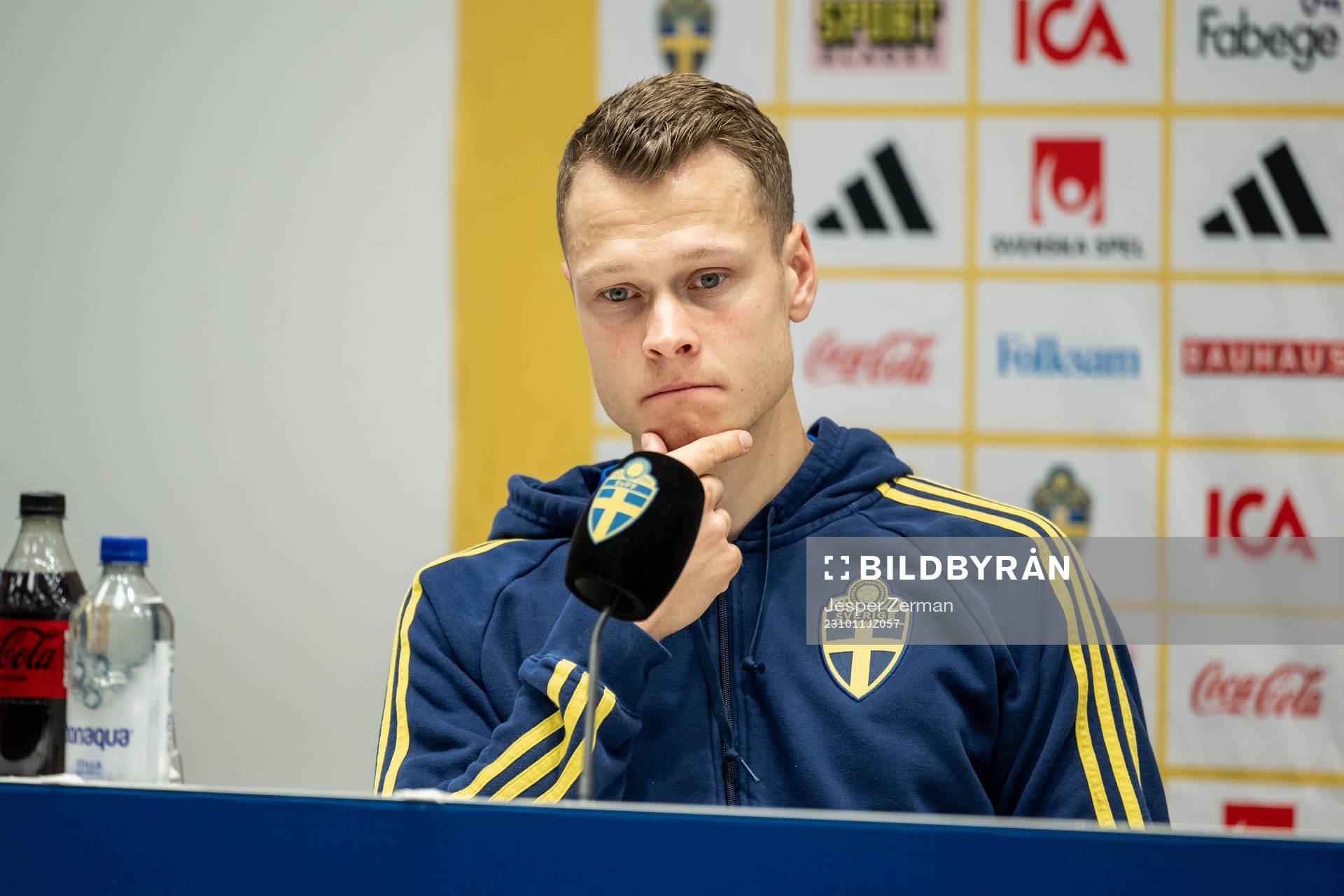 Viktor Claesson of the Swedish national football team at a