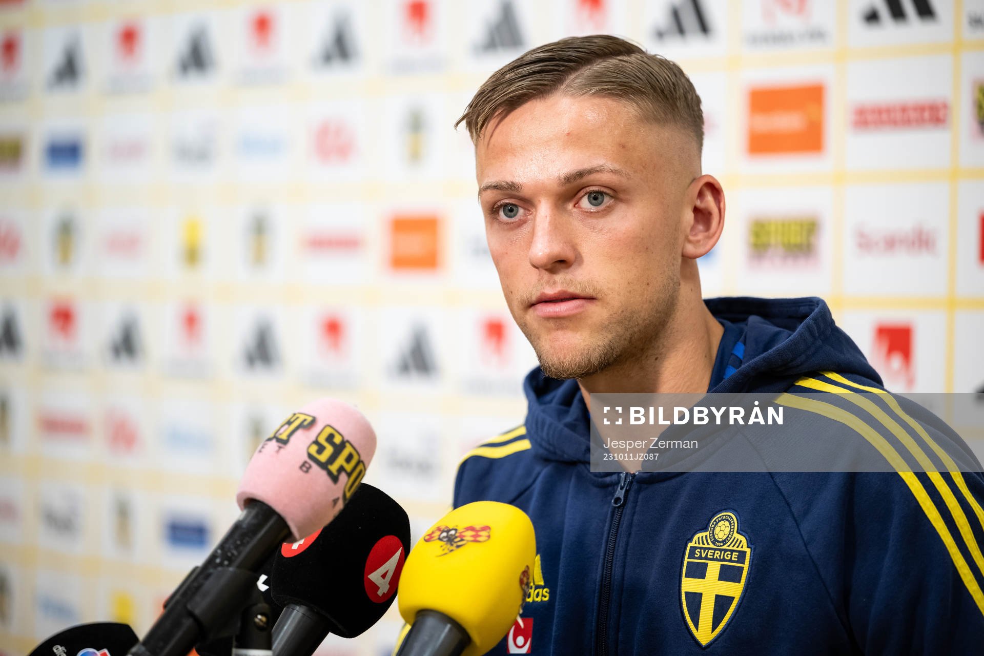 Jesper Karlsson of the Swedish national football team