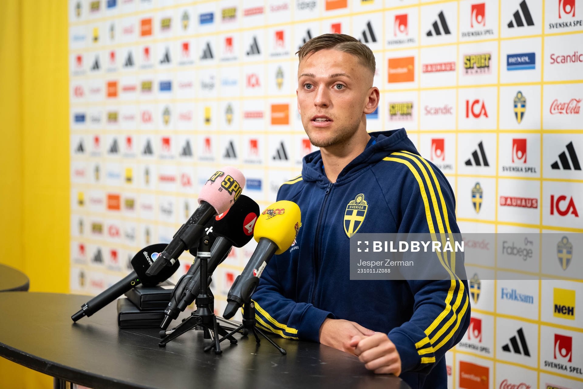 Jesper Karlsson of the Swedish national football team