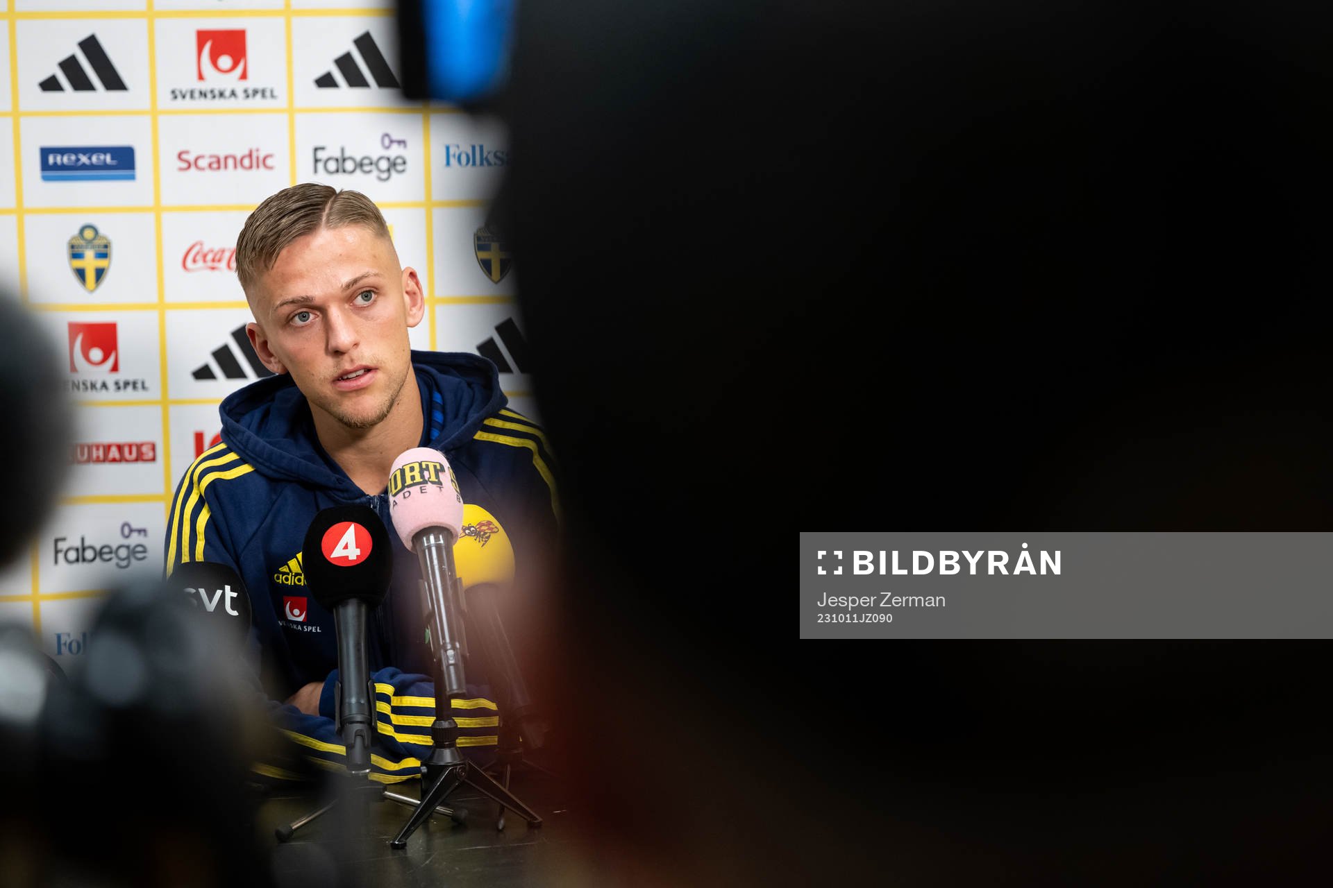 Jesper Karlsson of the Swedish national football team