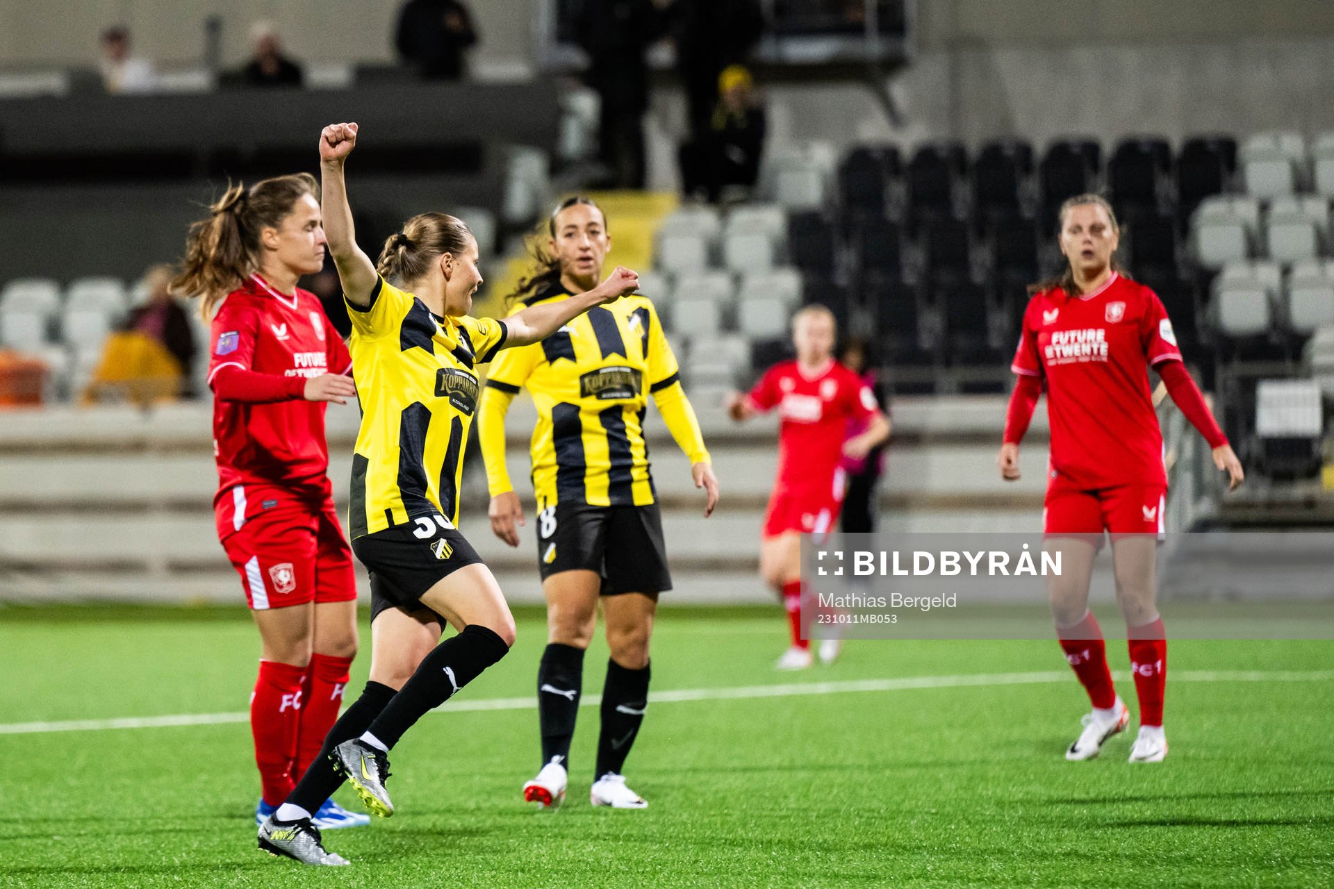 Katariina Kosola of Häcken celebrates