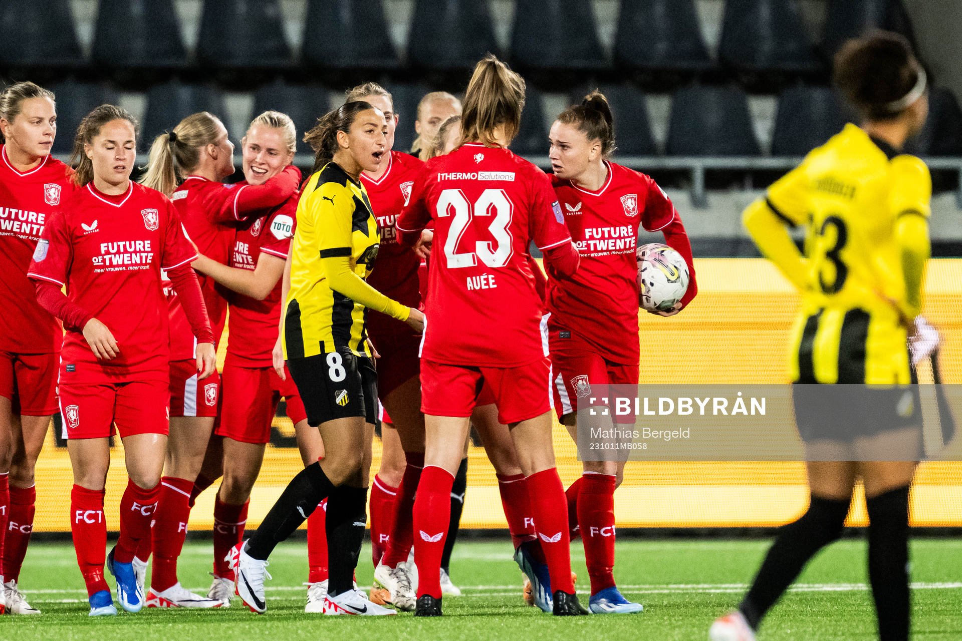 Rusul Rosa Kafaji of Häcken reacts