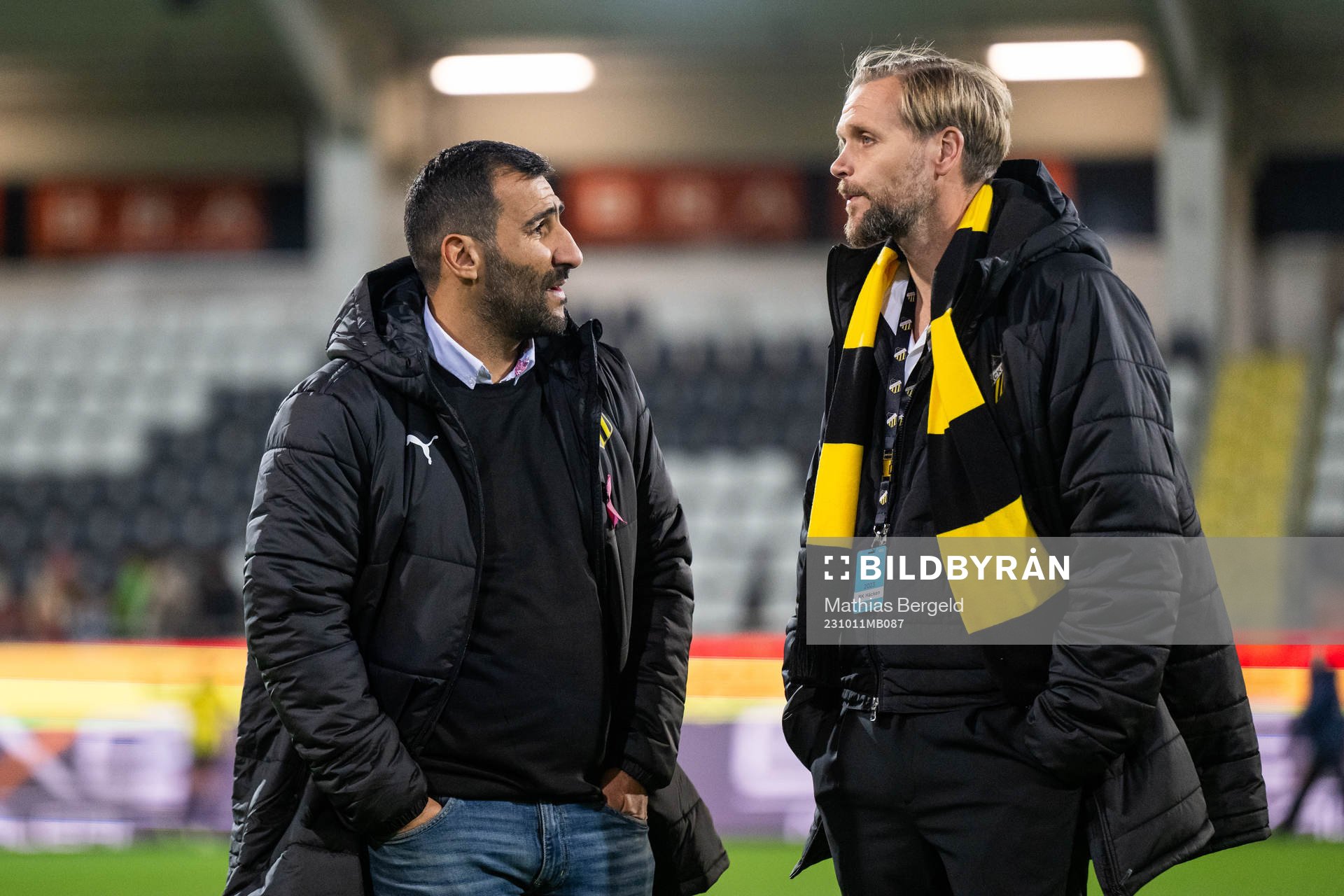 Head coach Mak Lind and Marcus Jodin, CEO of Häcken