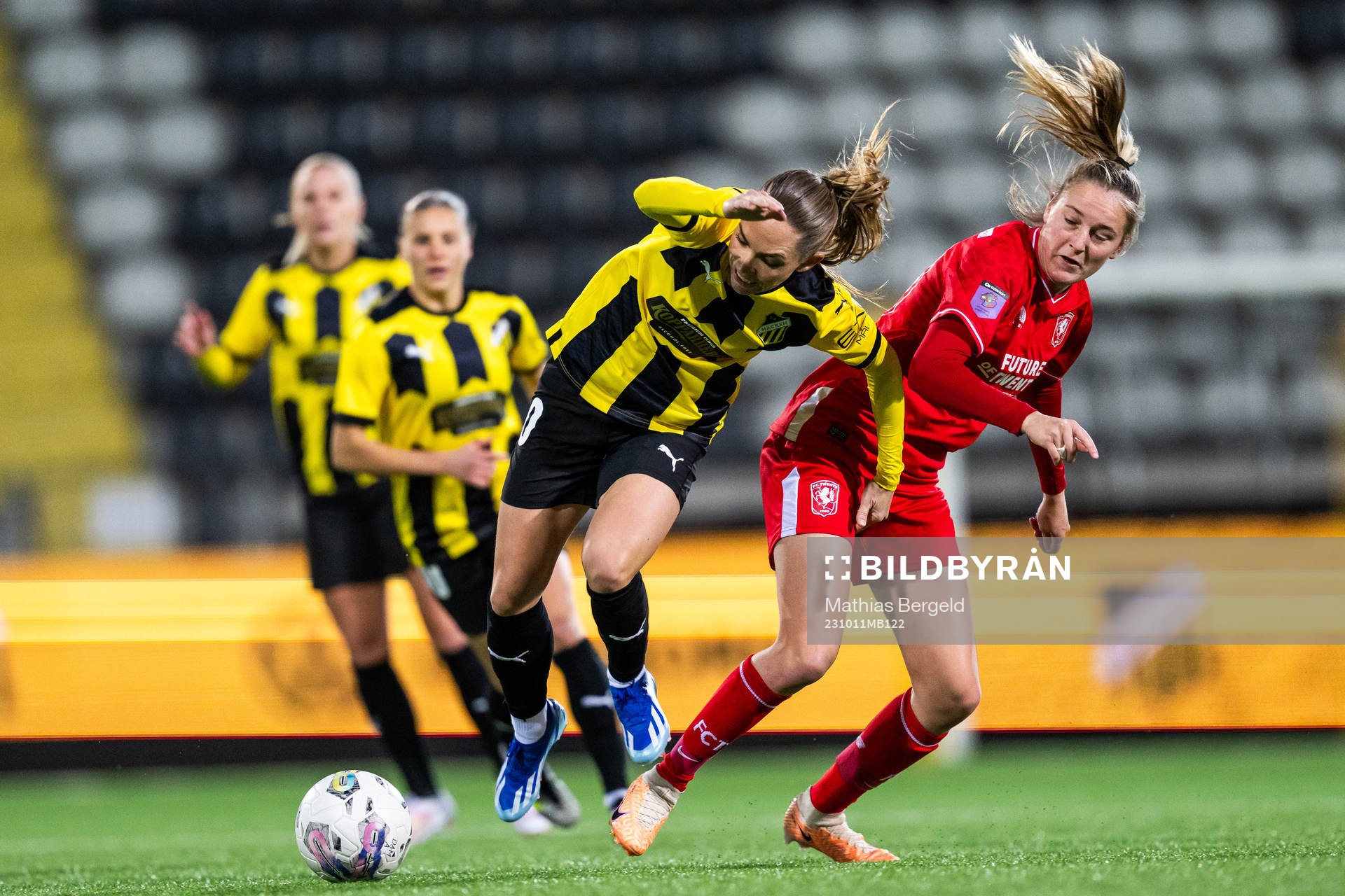 during the UEFA Women's Champions League qualifying match