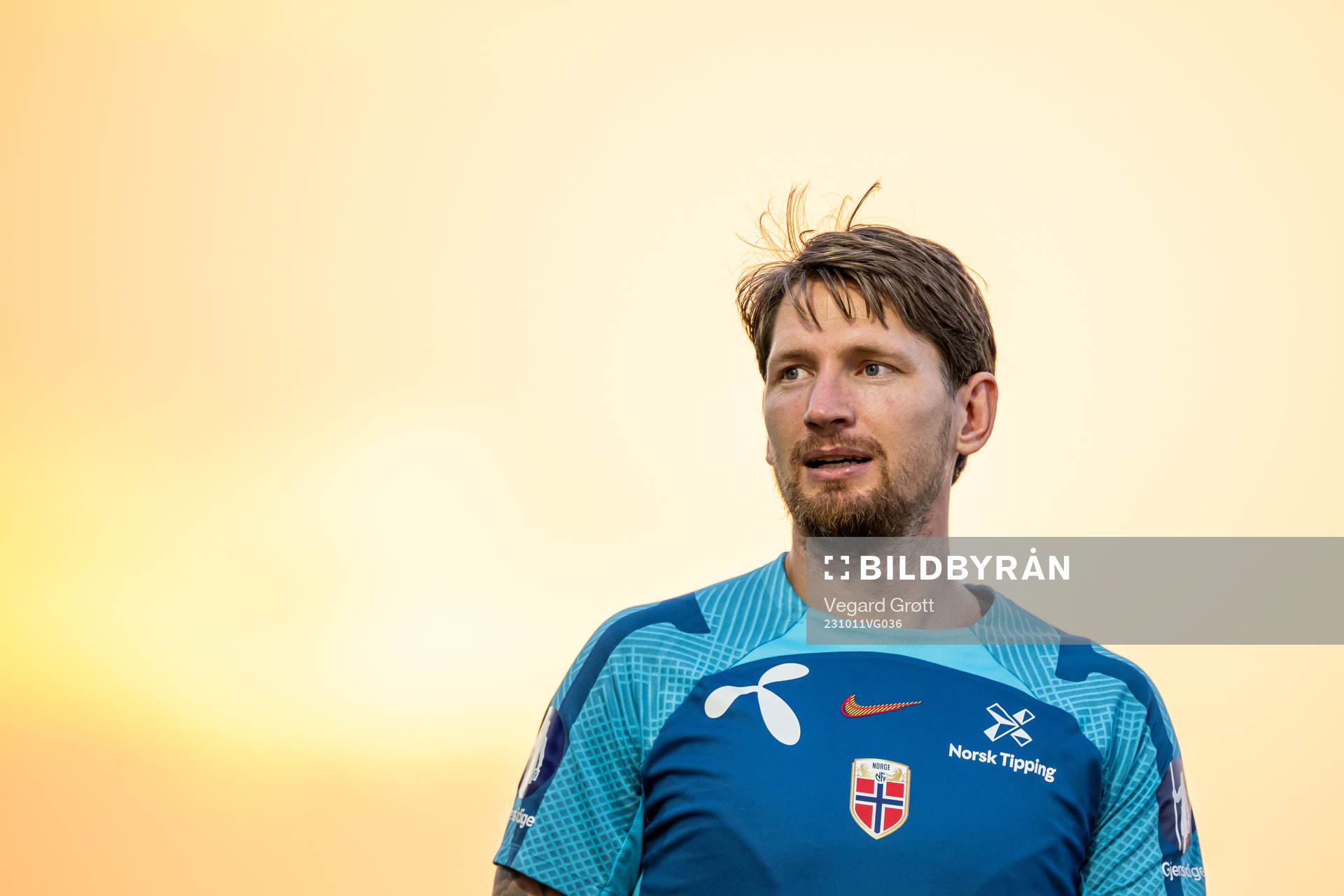 Stefan Strandberg of the Norwegian national football team