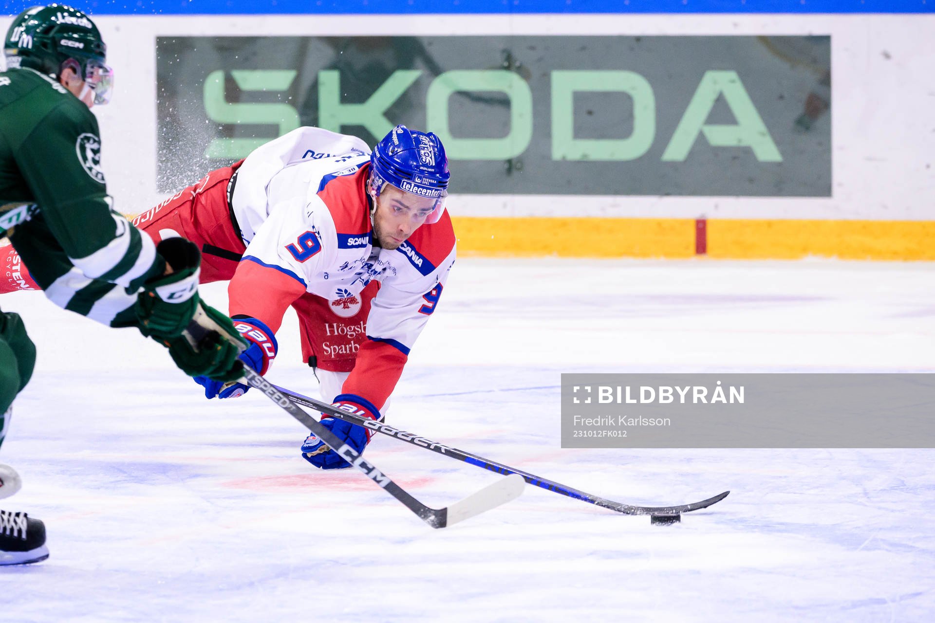 Färjestads Joakim Nygård och Oskarshamns Ahti Oksanen