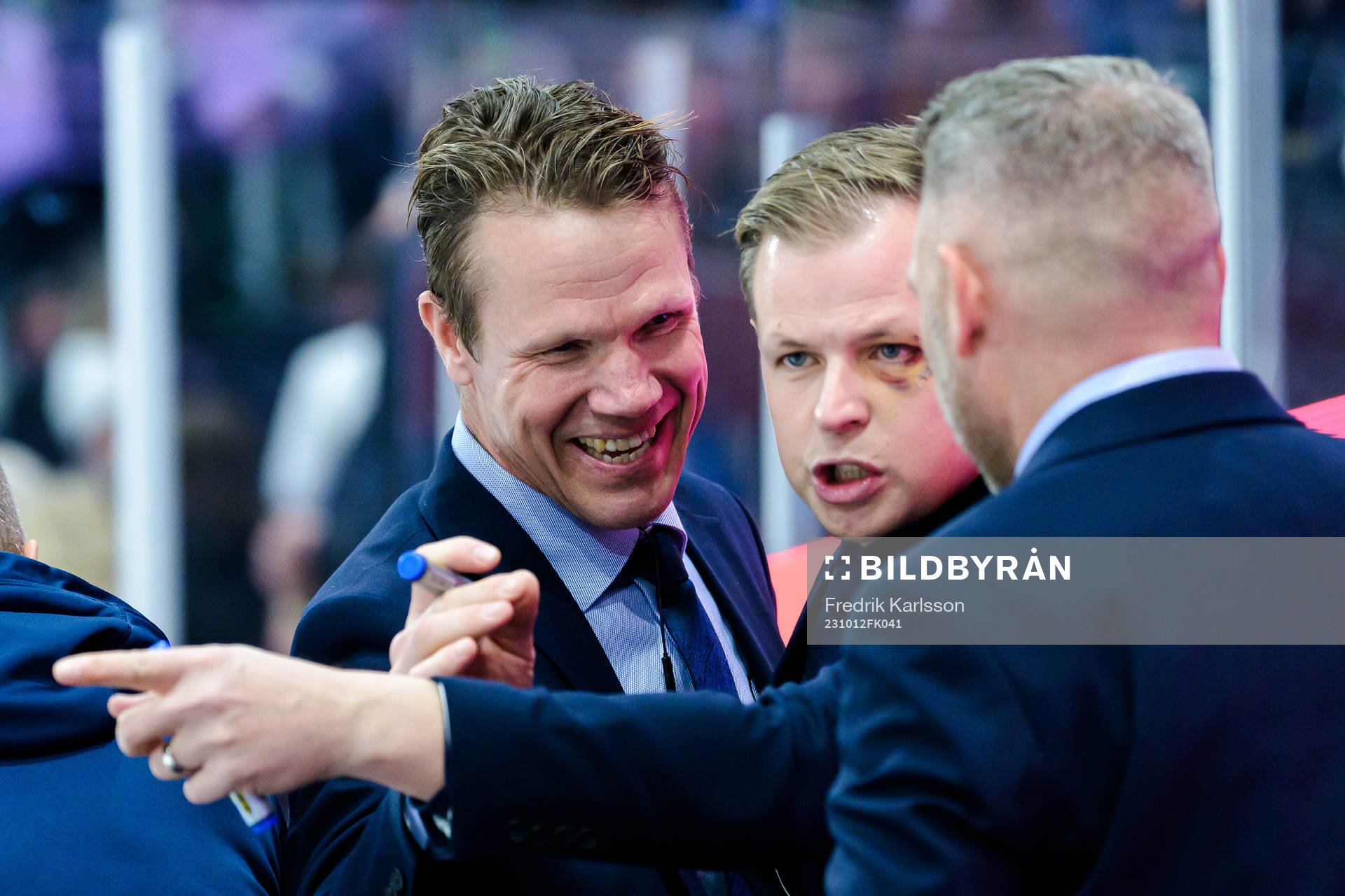 Oskarshamns assisterande tränare Christoffer Norgren och