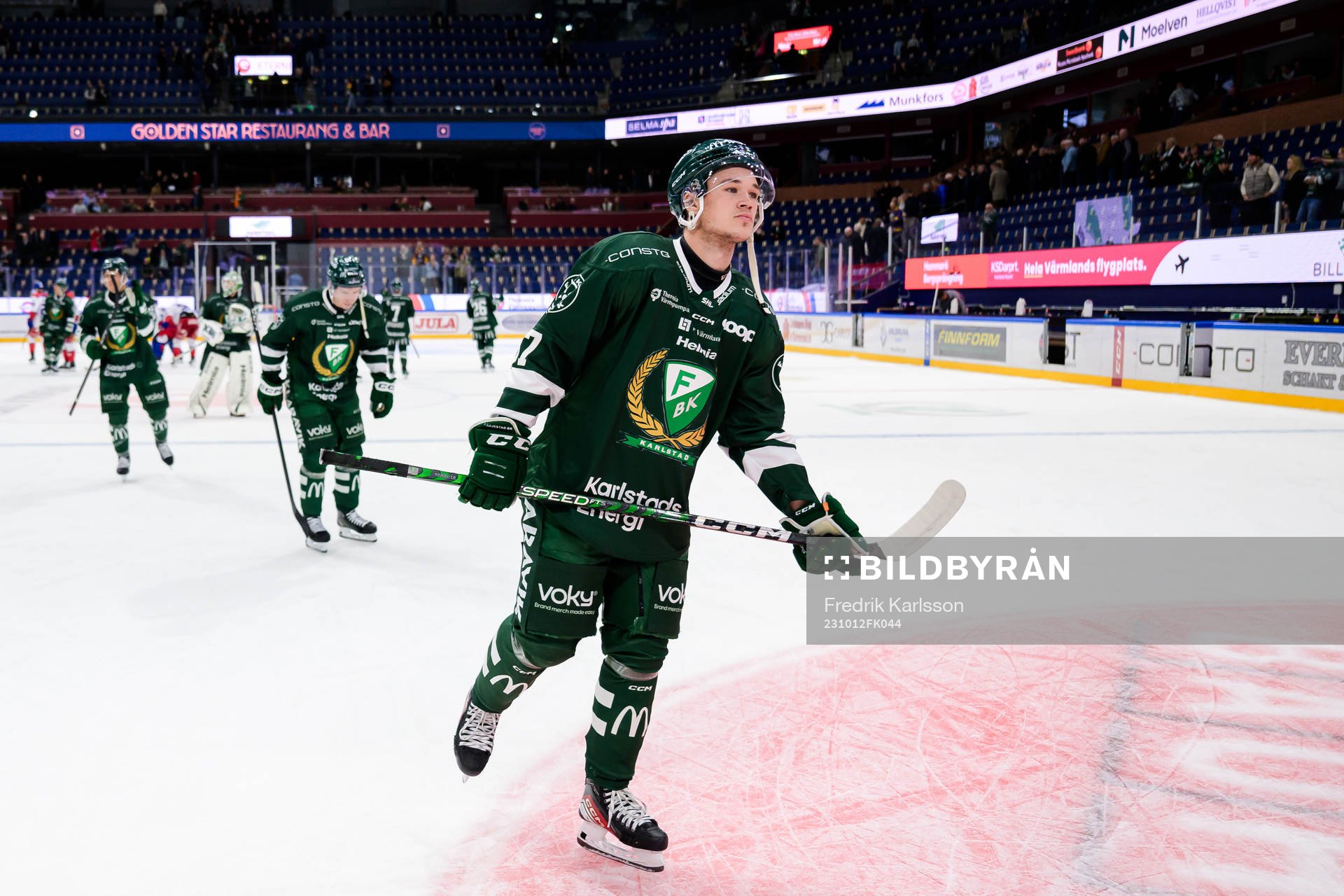 Färjestads Elliot Ståhlberg deppar