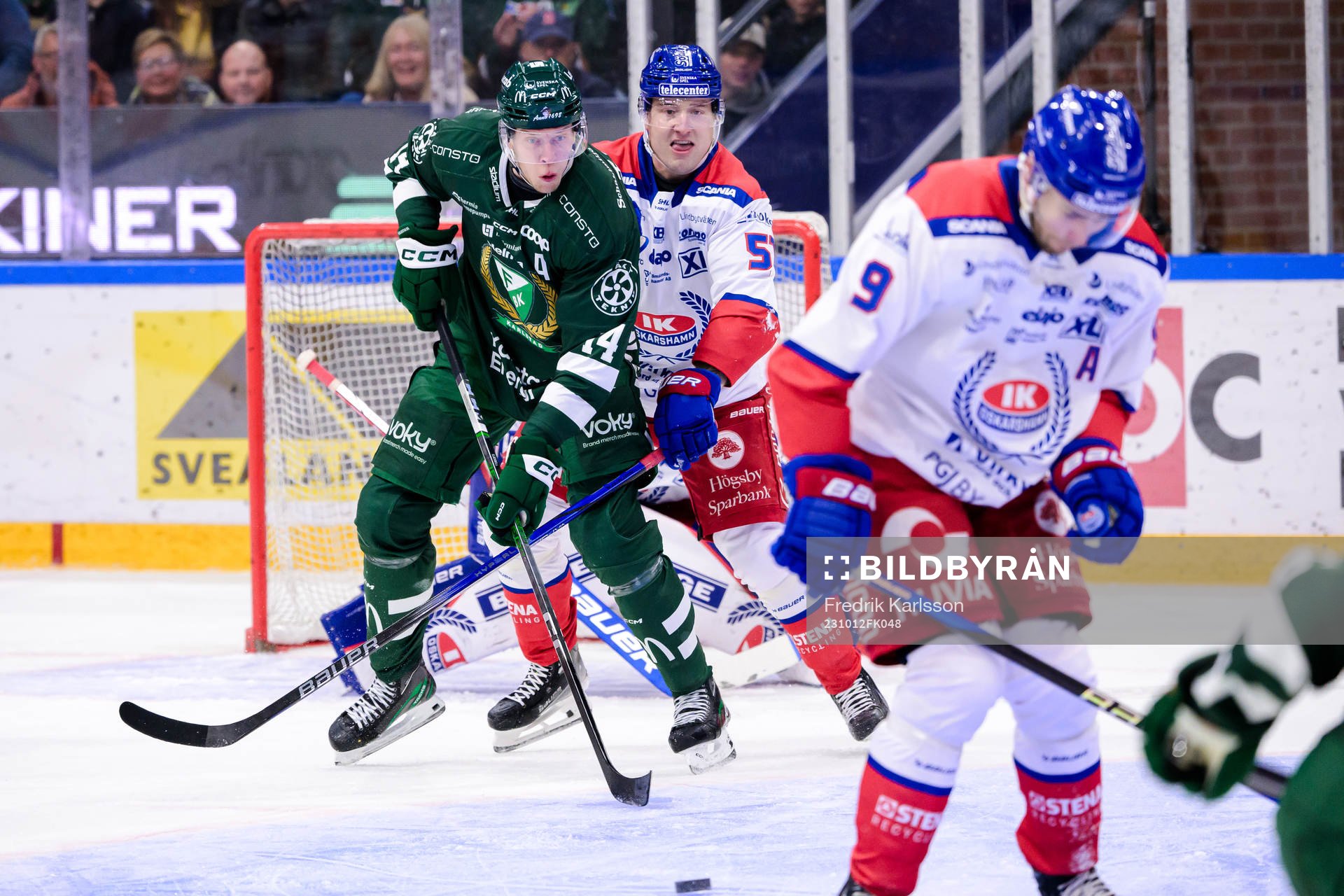 Färjestads Victor Ejdsell och Oskarshamns Alexander