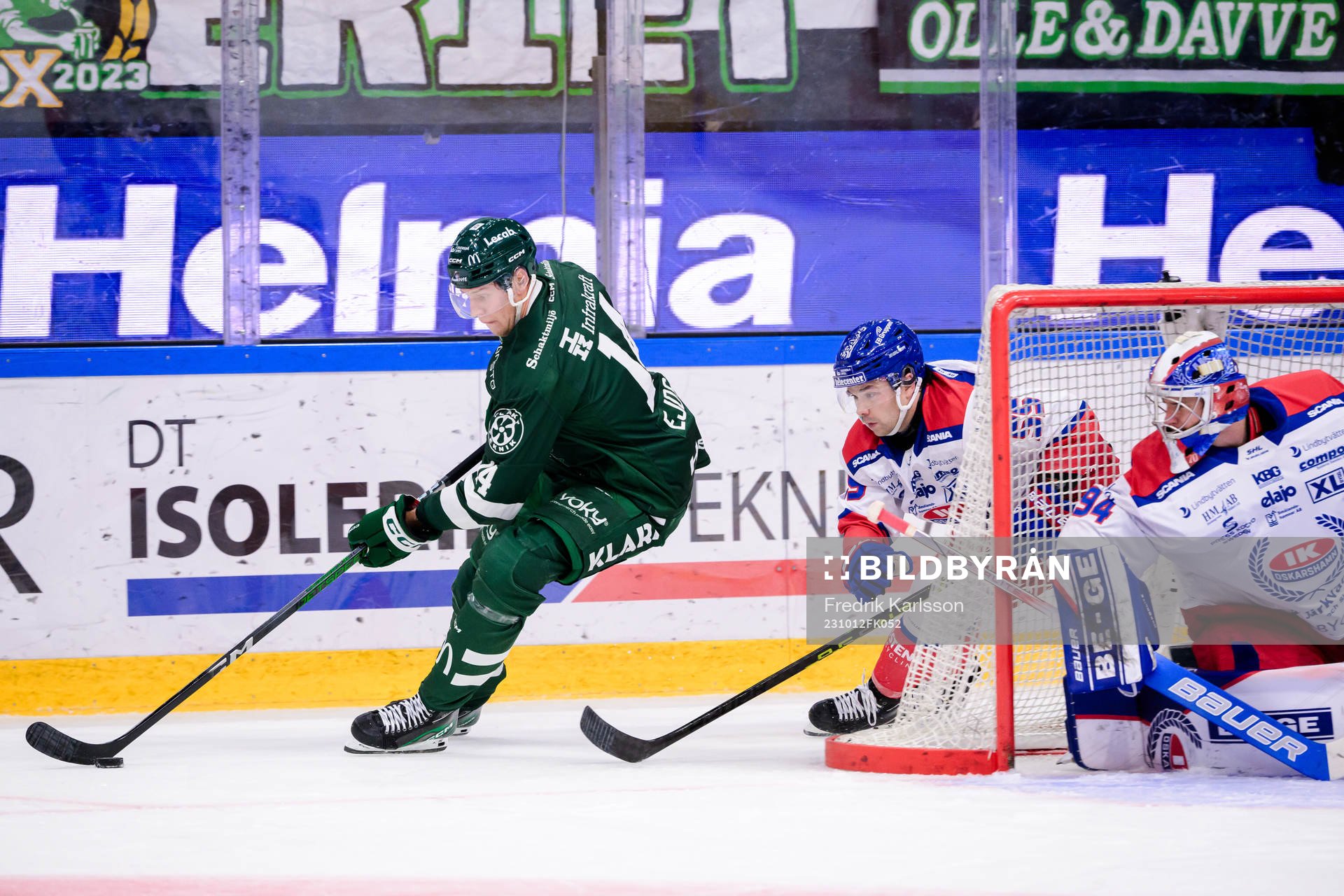 Färjestads Victor Ejdsell och Oskarshamns David