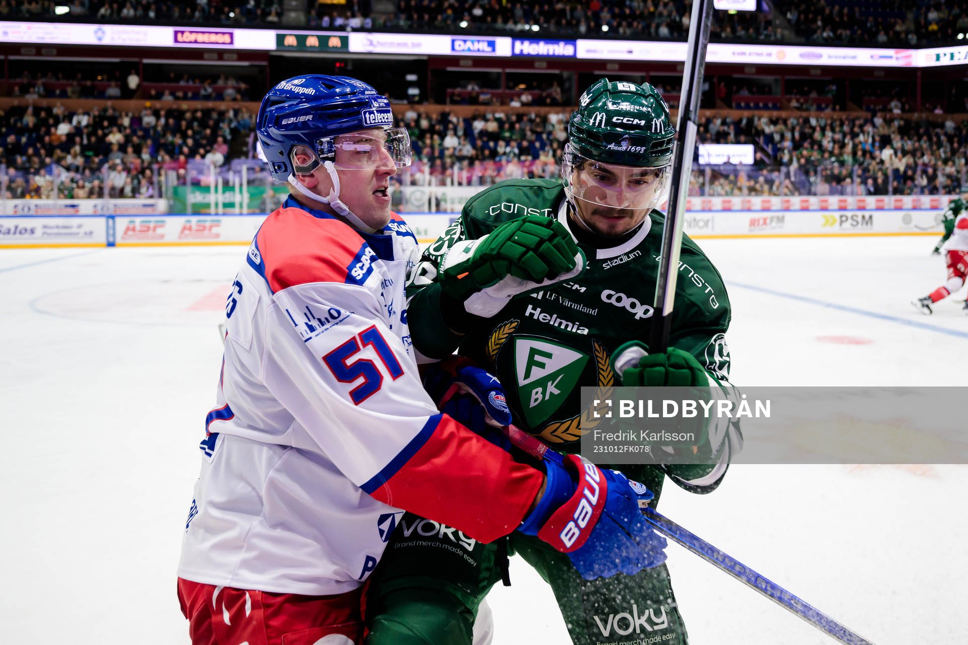 Oskarshamns Alexander Anderberg och Färjestads David