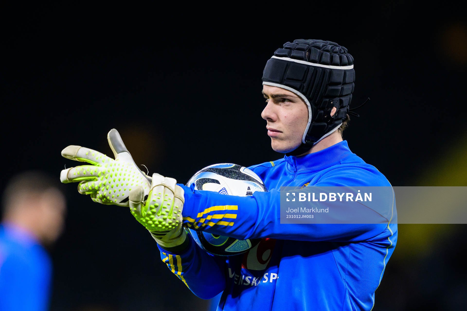 Goalkeeper Jacob Widell Zetterström of Sweden
