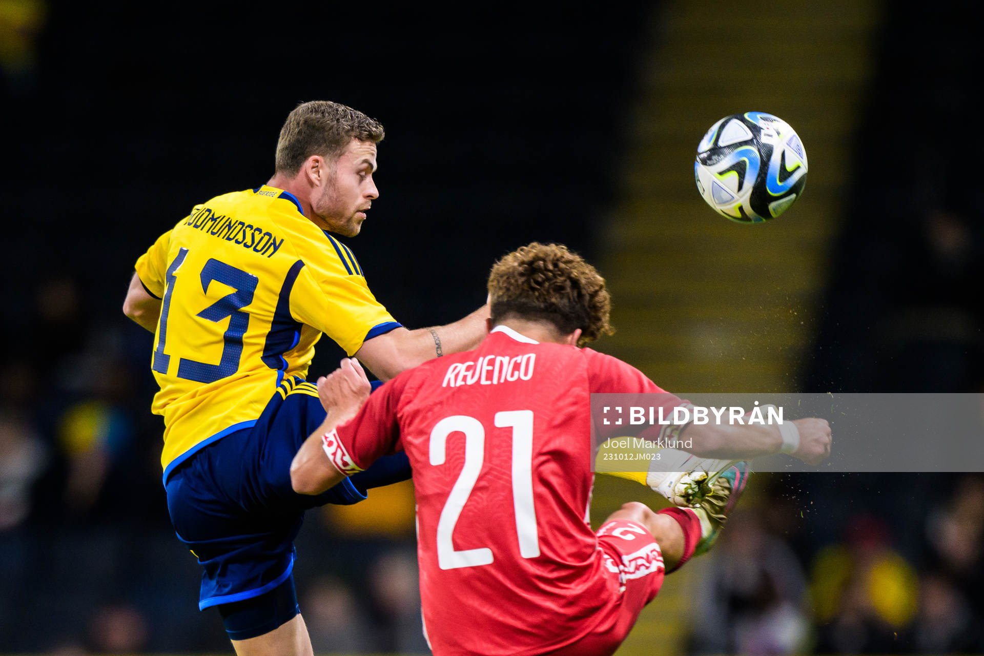 Gabriel Gudmundsson of Sweden and Ioan-Calin Revenco of