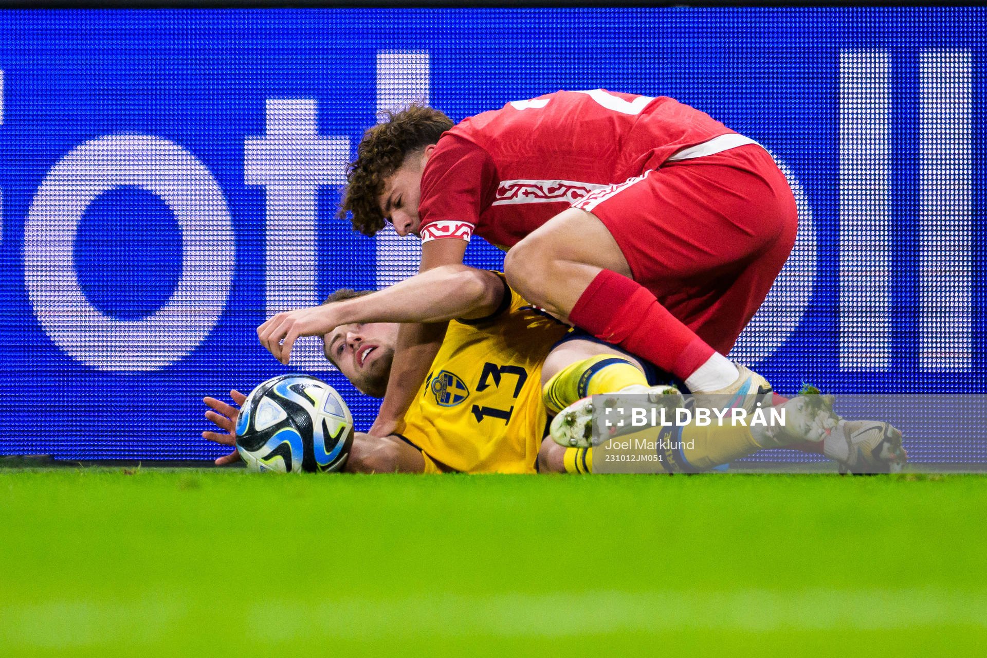 Gabriel Gudmundsson of Sweden and Ioan-Calin Revenco of