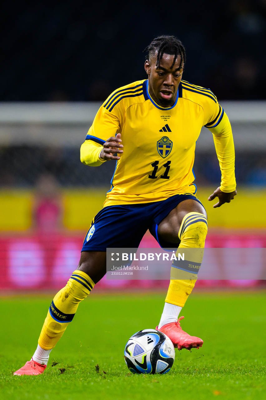 Anthony Elanga of Sweden