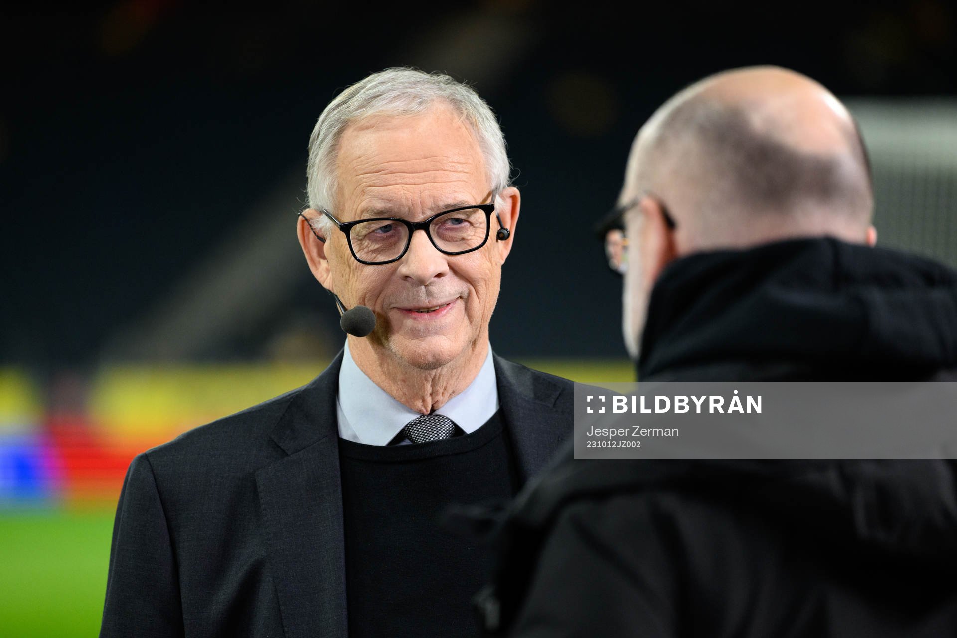 Lars Lagerbäck ahead of the international friendly football match between Sweden and Moldova on October 12, 2023 in Stockholm. 