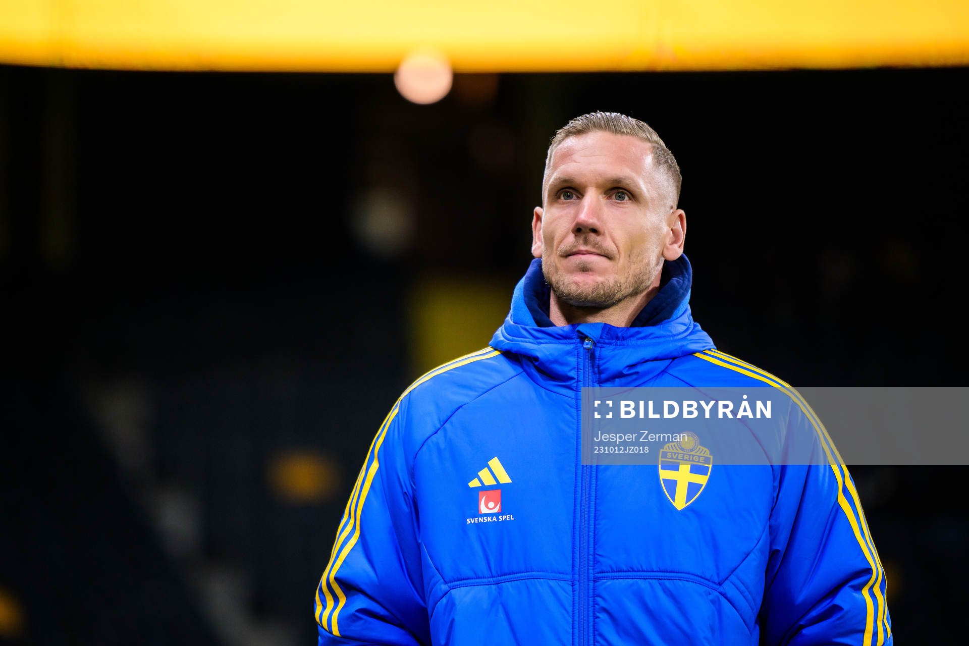 Goalkeeper Robin Olsen of Sweden ahead the international