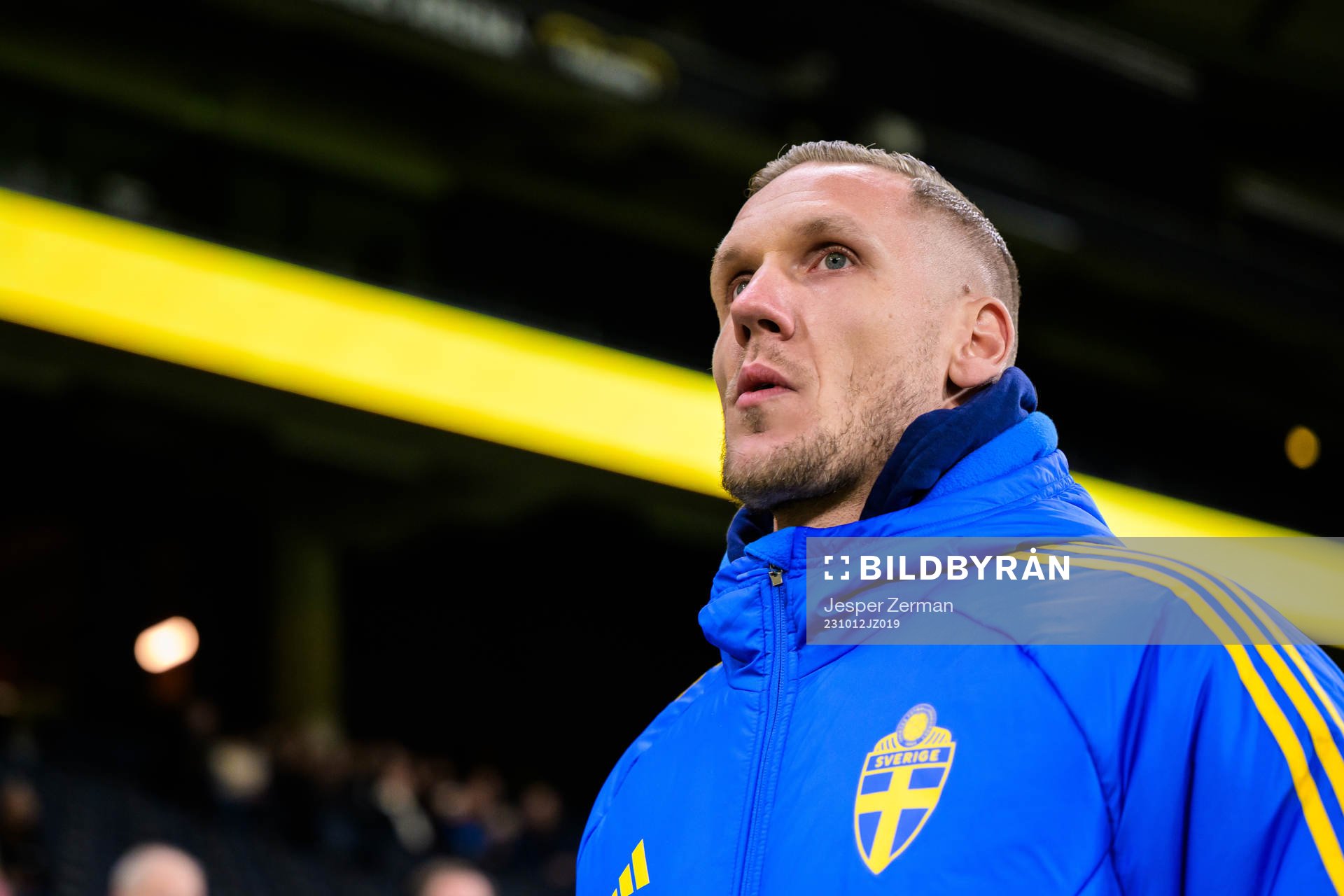 Goalkeeper Robin Olsen of Sweden ahead the international