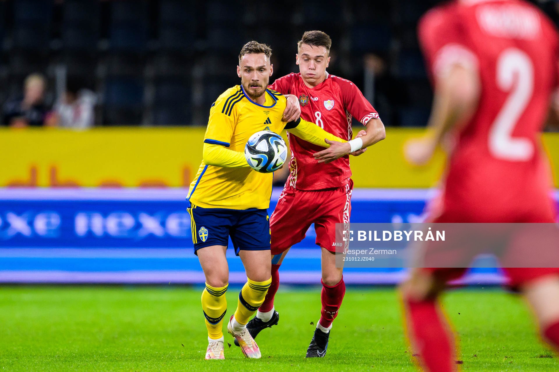 Linus Wahlqvist Egnell of Sweden and Nichita Motpan of