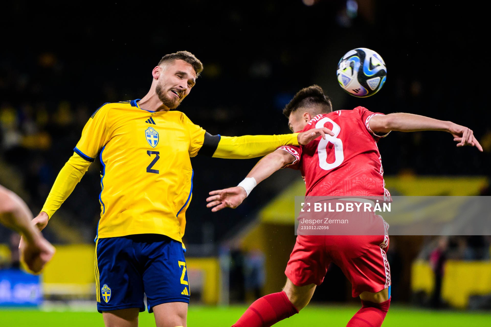 Linus Wahlqvist Egnell of Sweden and Nichita Motpan of