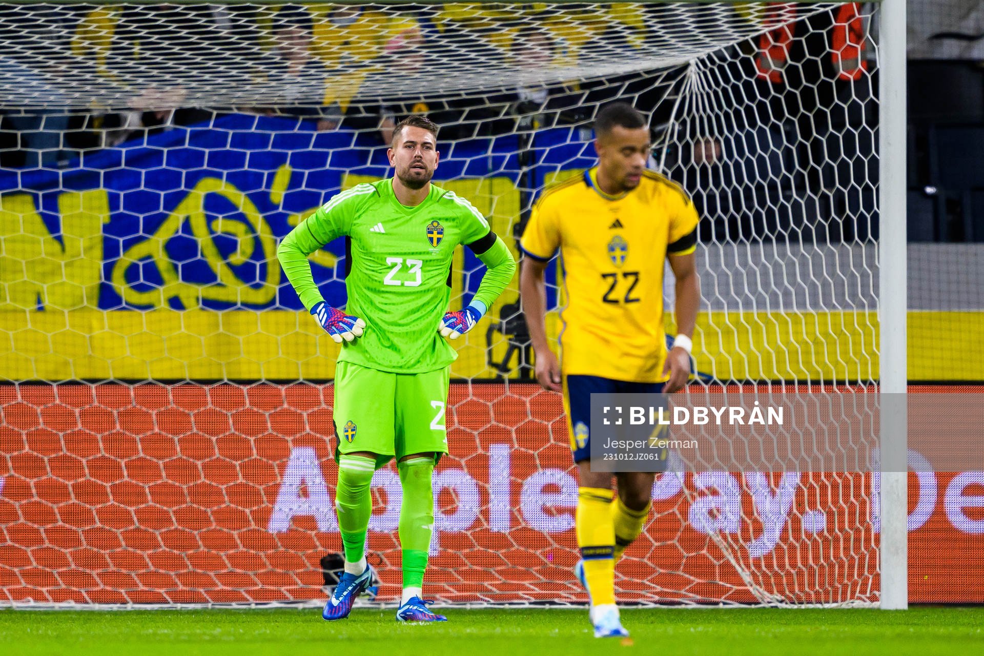 Kristoffer Nordfeldt of Sweden looks dejected