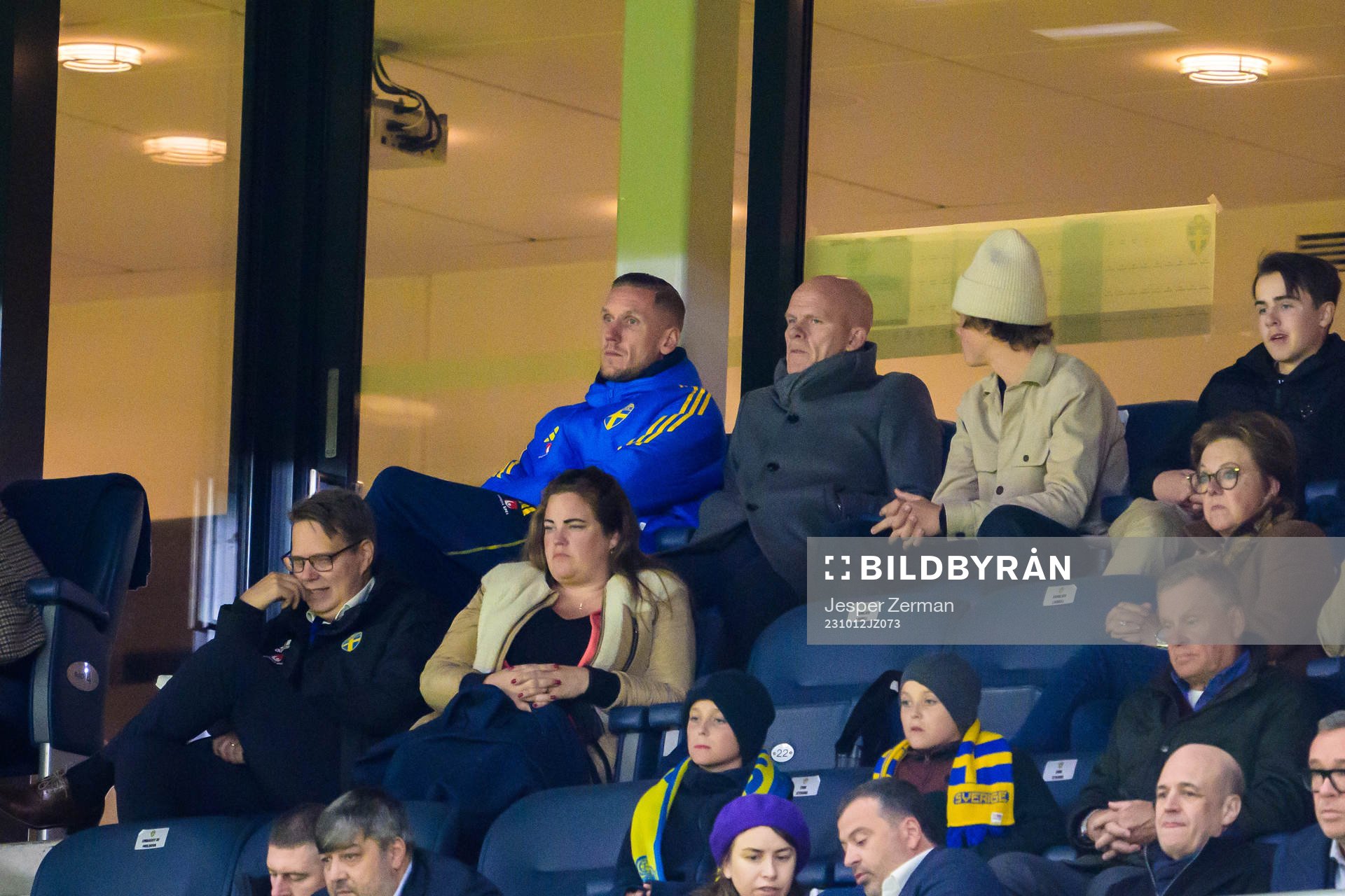 Robin Olsen and Jens T Andersson, head of national teams of