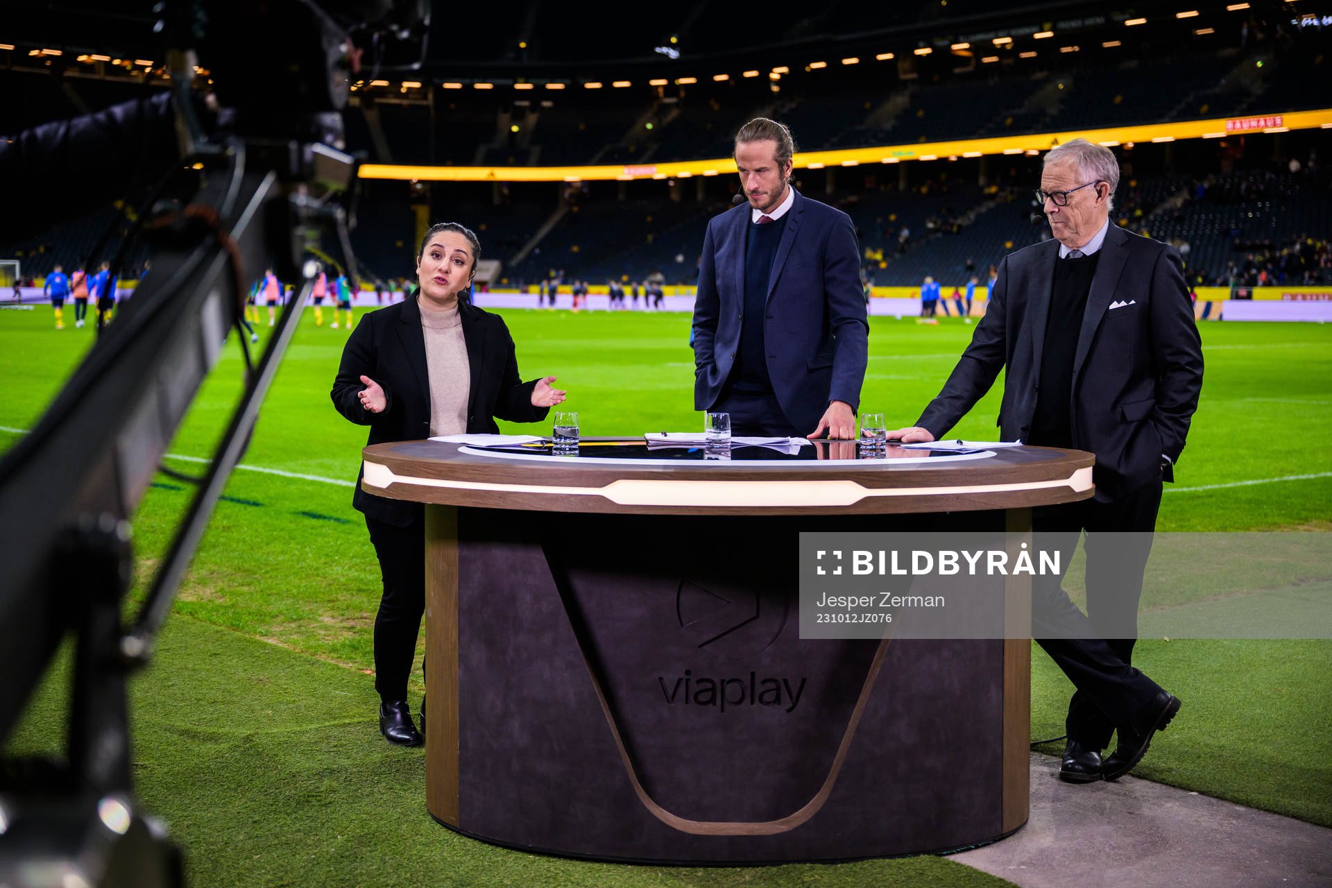 Jennifer Kücükaslan, Jonas Olsson and Lars Lagerbäck in