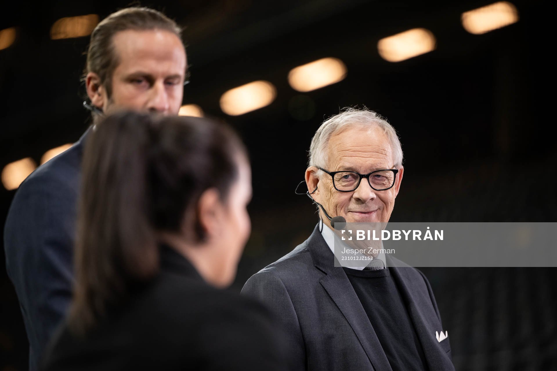 Lars Lagerbäck in Viaplay’s studio