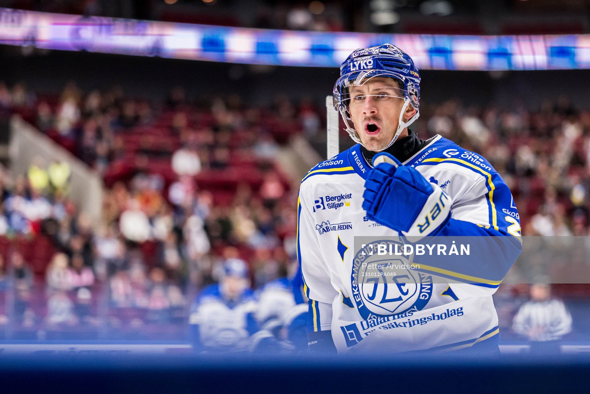 Leksands Patrik Noren jublar