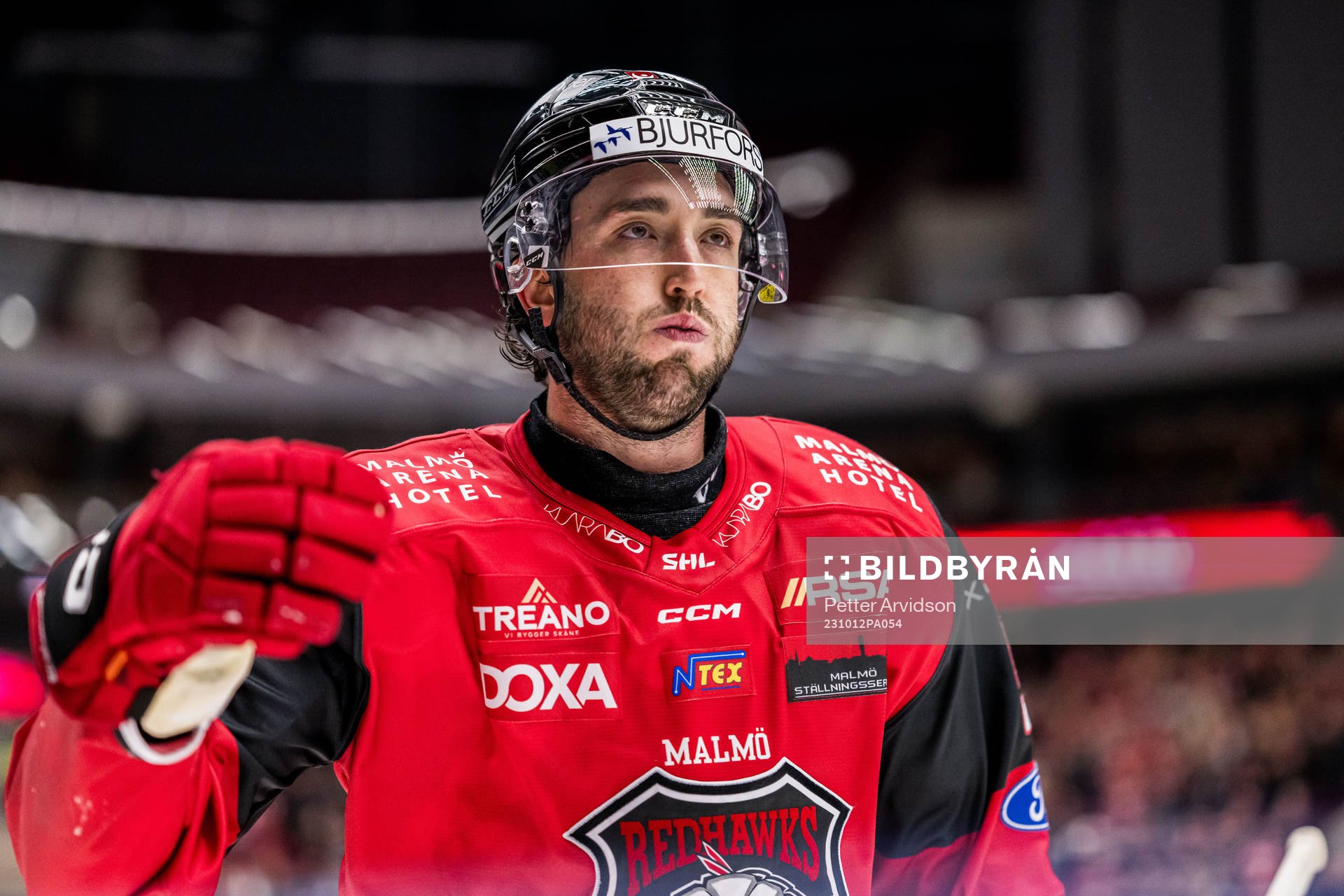 Malmö Redhawks Alan Quine jublar