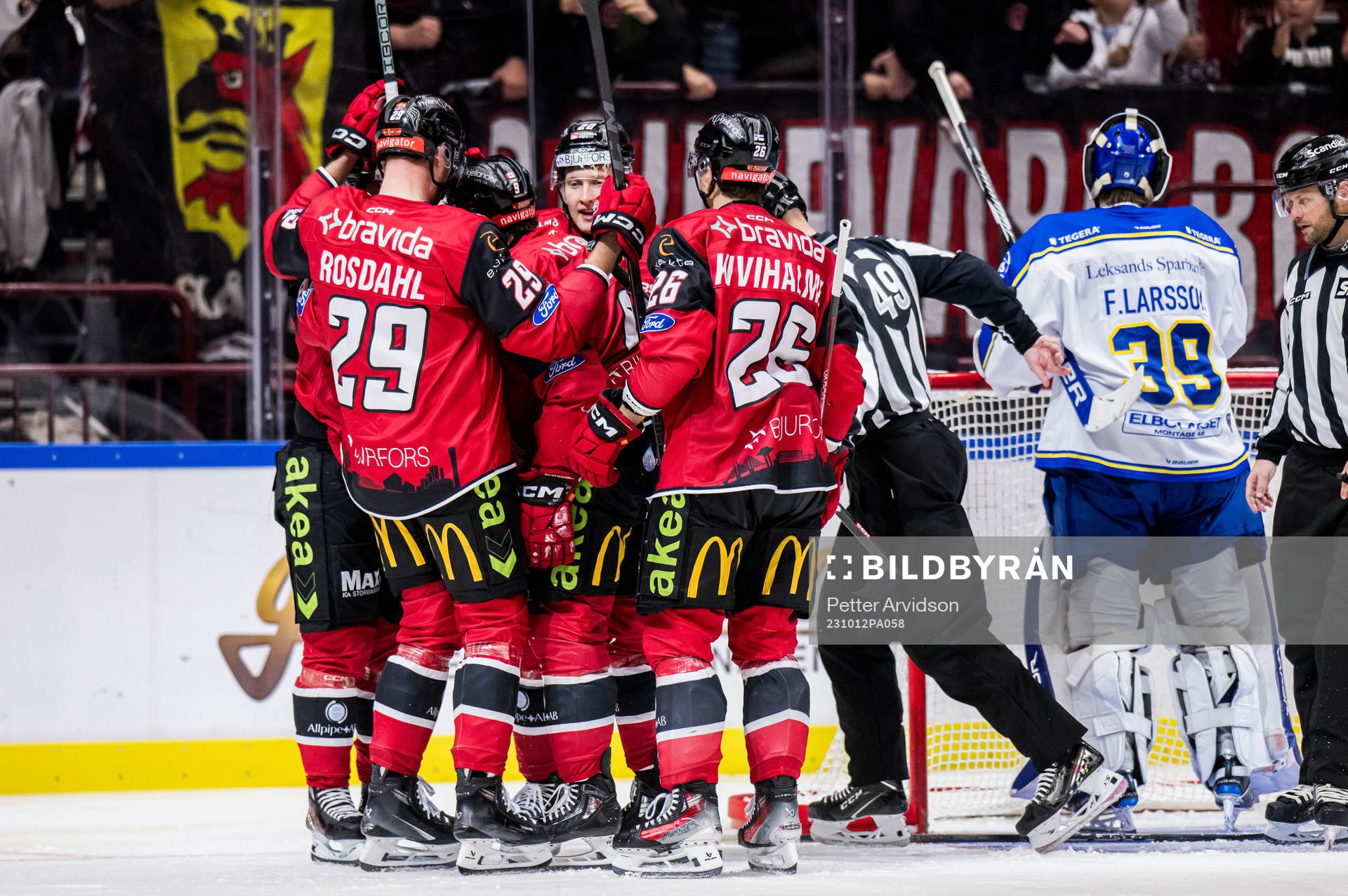 Malmö Redhawks Alan Quine jublar