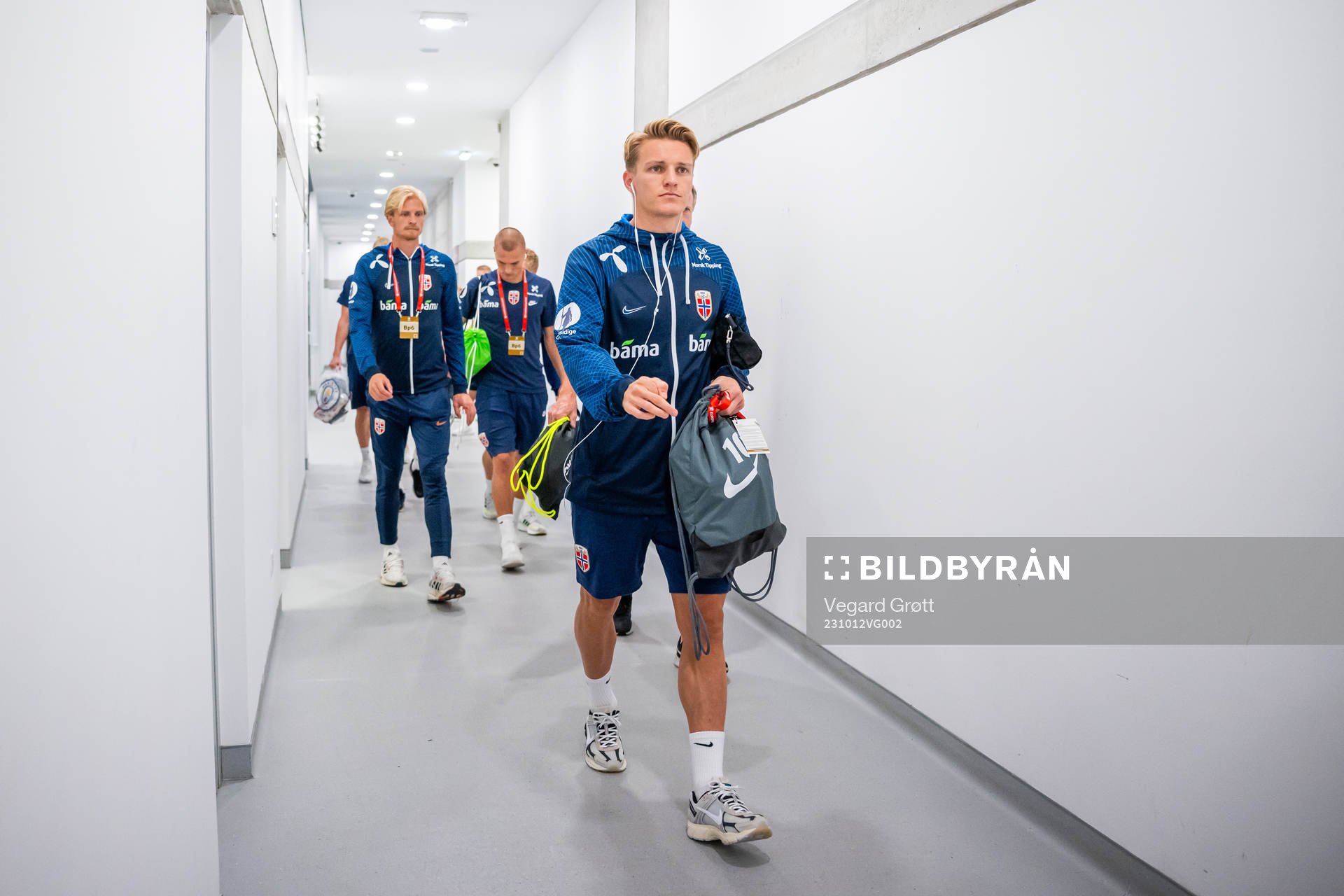 Martin Ødegaard of Norway arrives